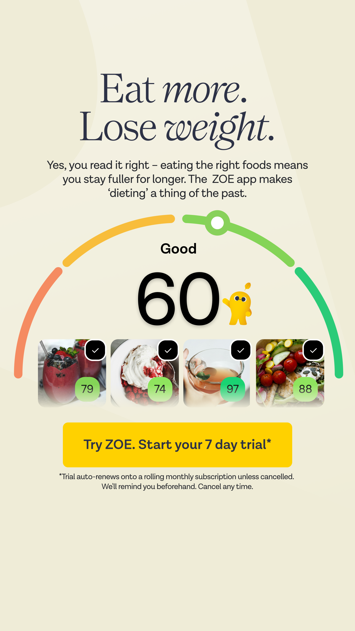 Join ZOE Facebook ad