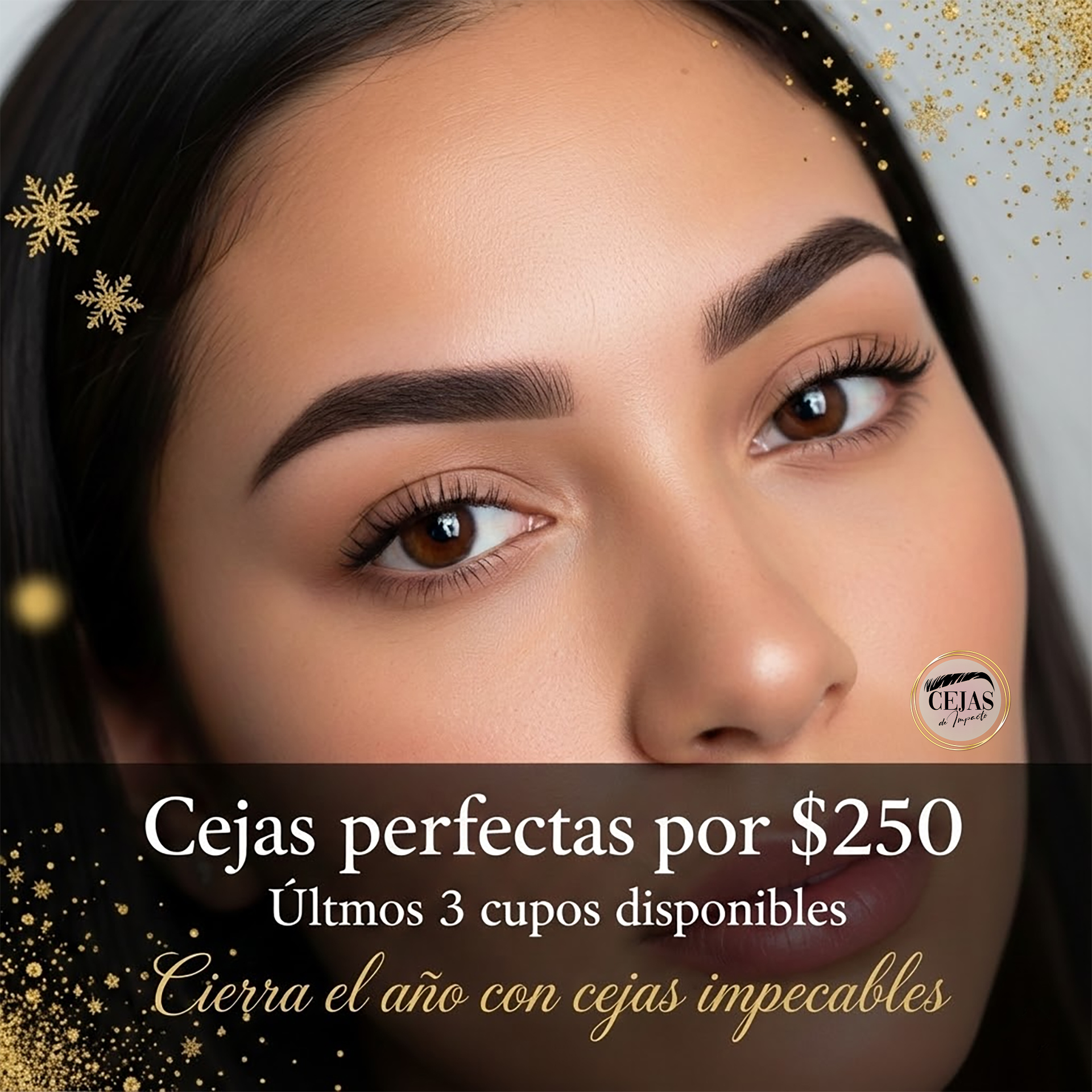 Cejas de Impacto Facebook ad: Cejas perfectas o seguir dibujándolas todos los días