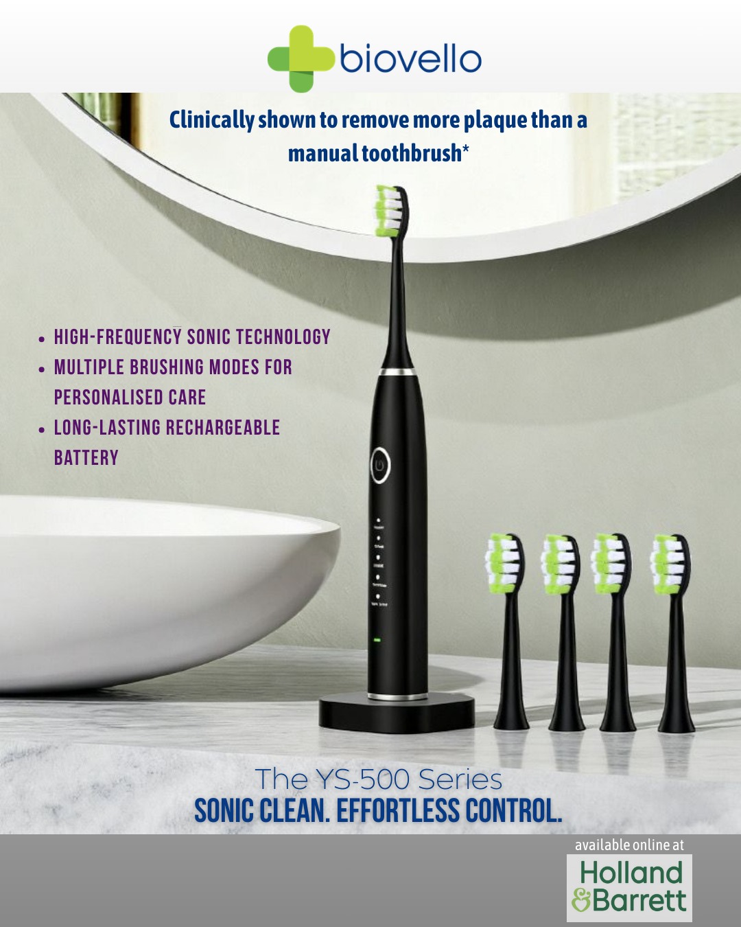 Biovello Facebook ad: Upgrade your daily routine with the Biovello YS-500…