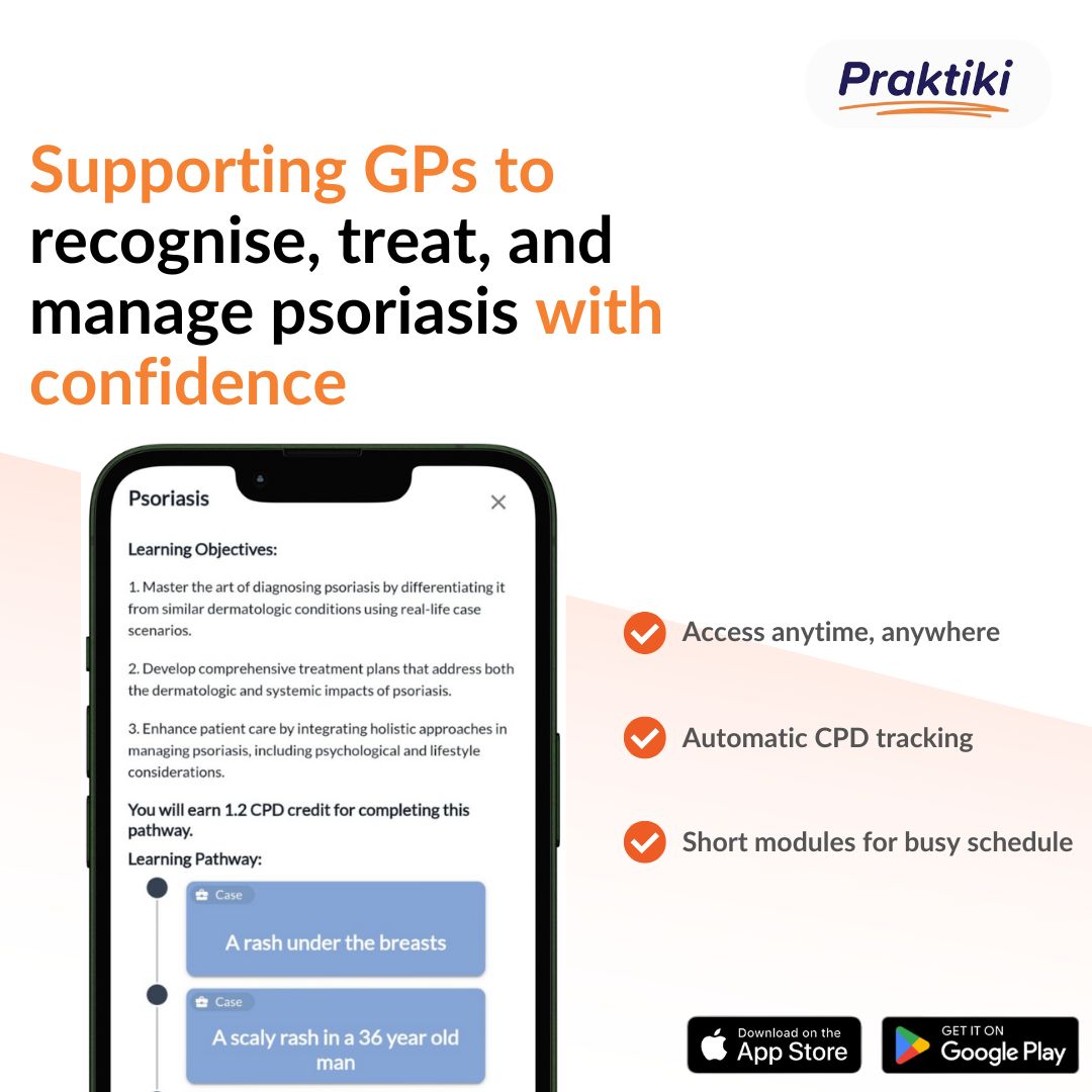 Praktiki Facebook ad: Clinical Modules You Can Finish in Minutes