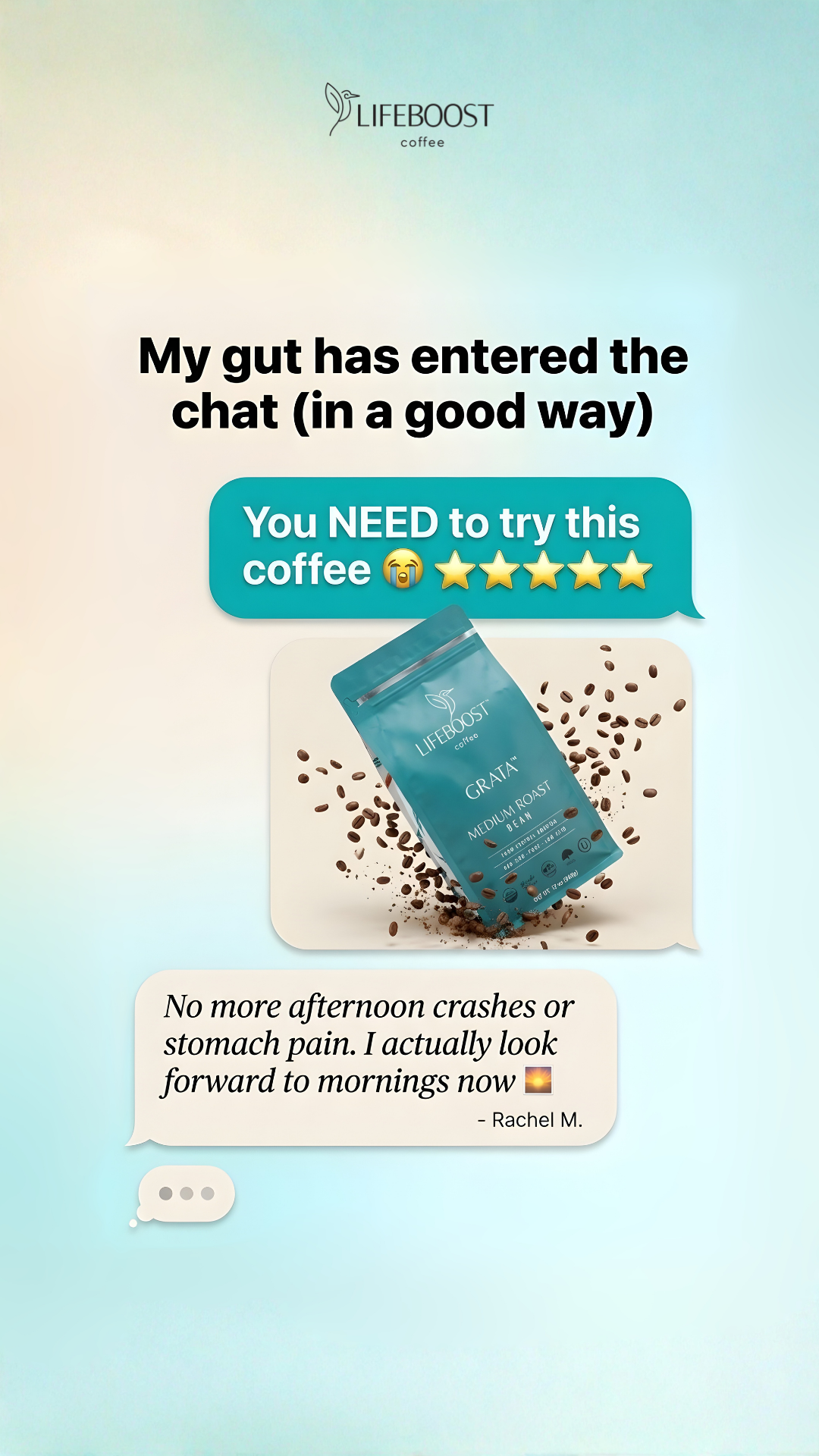 Lifeboost Coffee Facebook ad