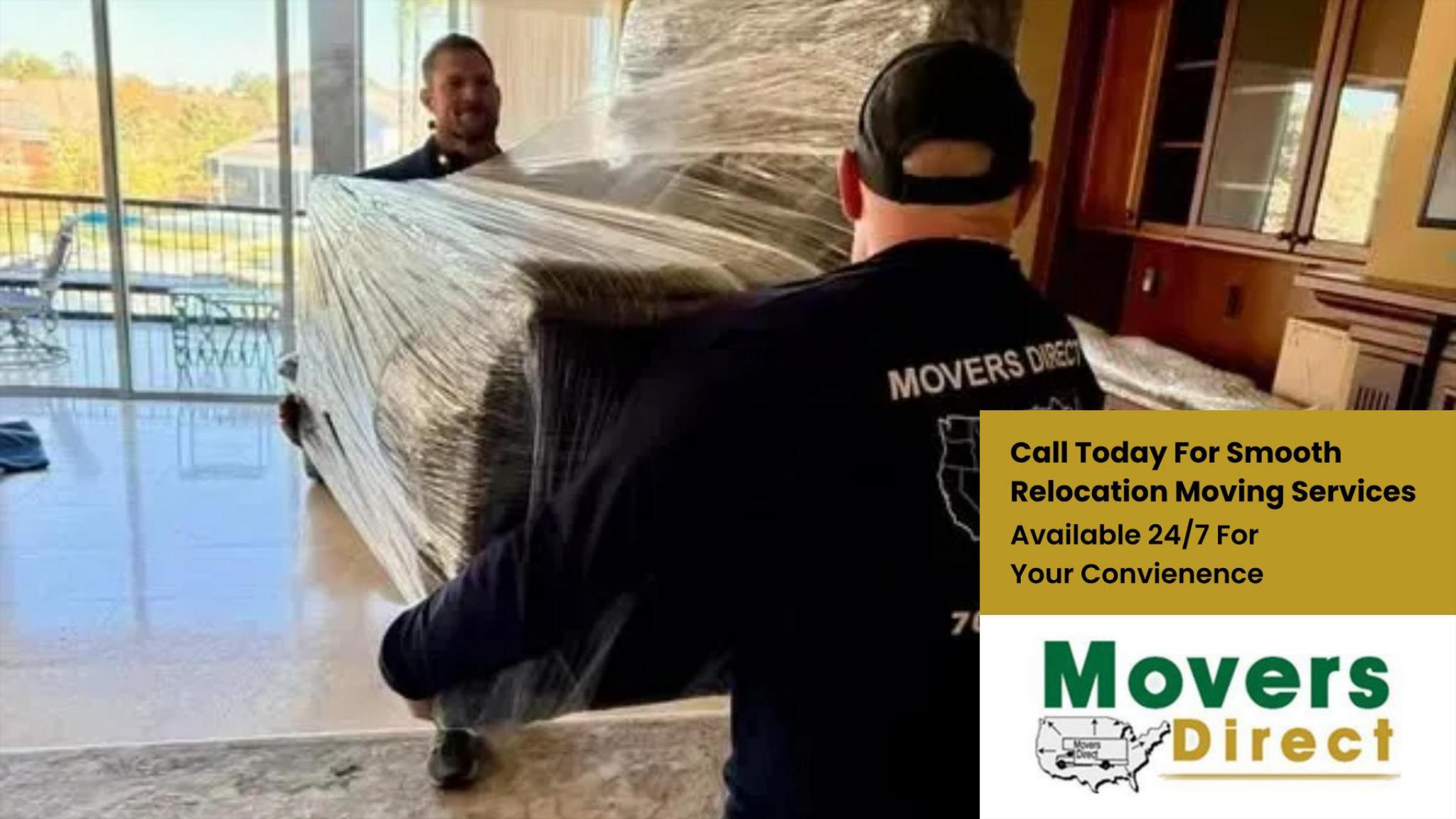 Movers Direct, LLC Facebook ad: 24/7 Moving Experts