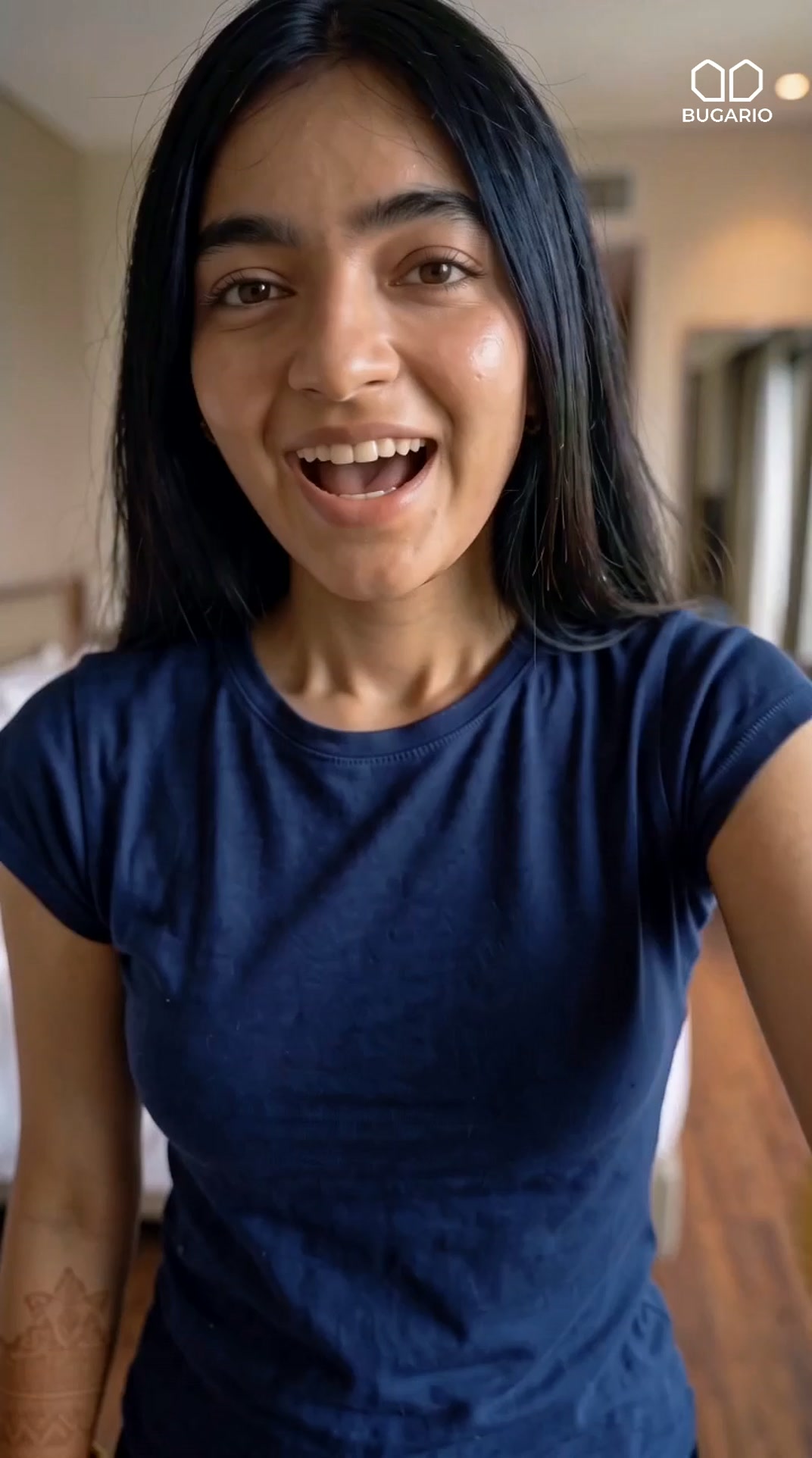 Bugario.in Facebook ad: The bra that saved my wedding look
