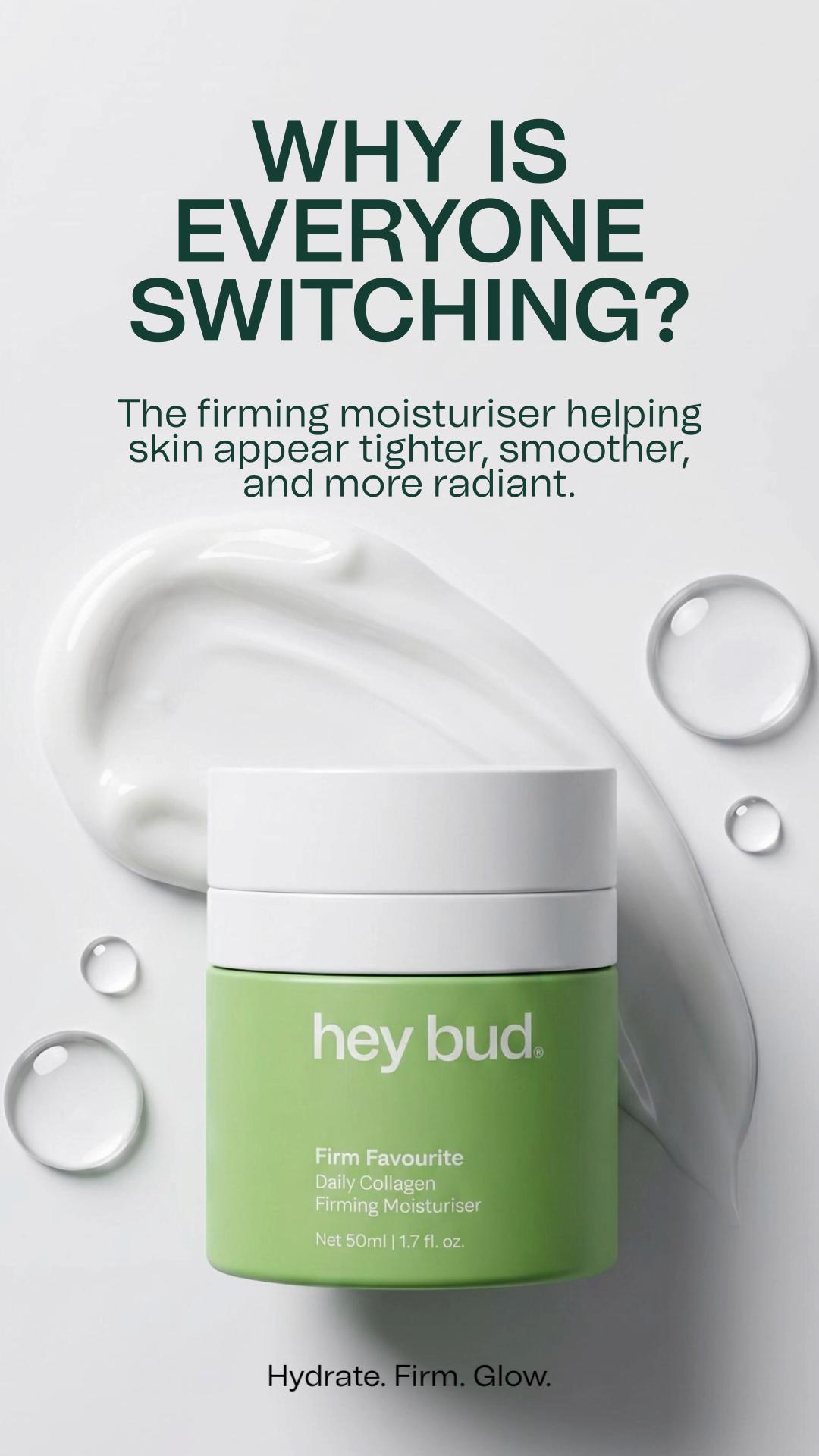Hey Bud Skincare Facebook ad