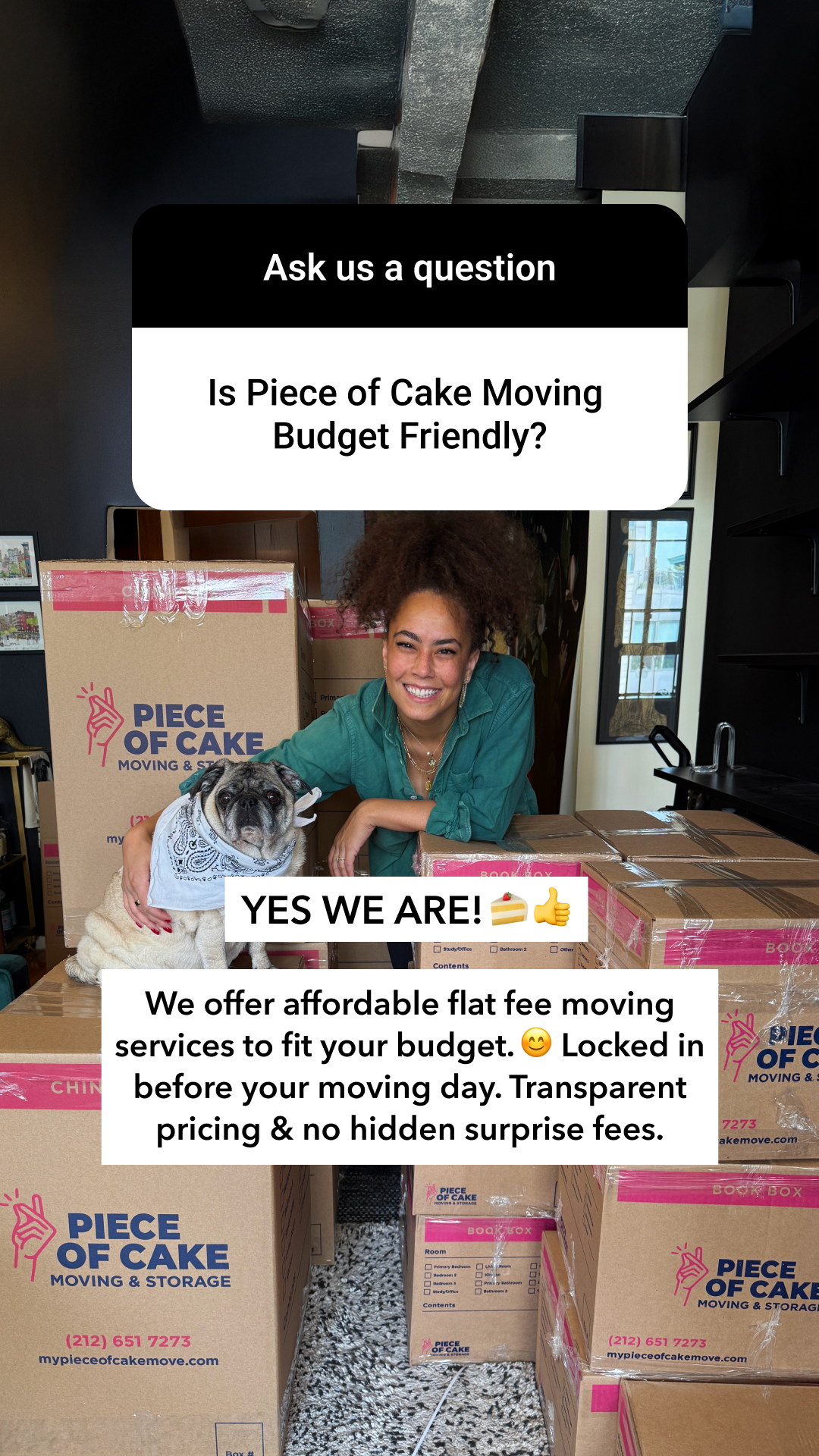 Piece of Cake Moving & Storage Facebook ad