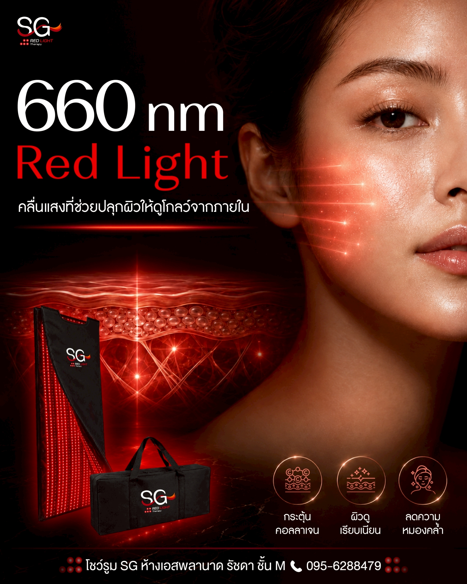 ผ้าห่มเอสจี Red Light Blanket - ฟื้นฟู ชะลอวัย SG Longevity & Wellness Facebook ad