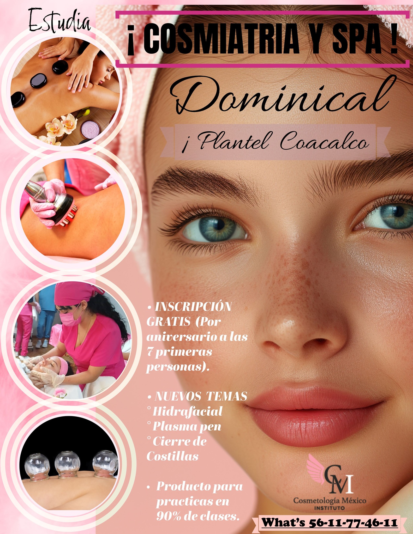 Instituto de Cosmetologìa Mèxico. Plantel Coacalco Facebook ad: COSMIATRIA Y SPA