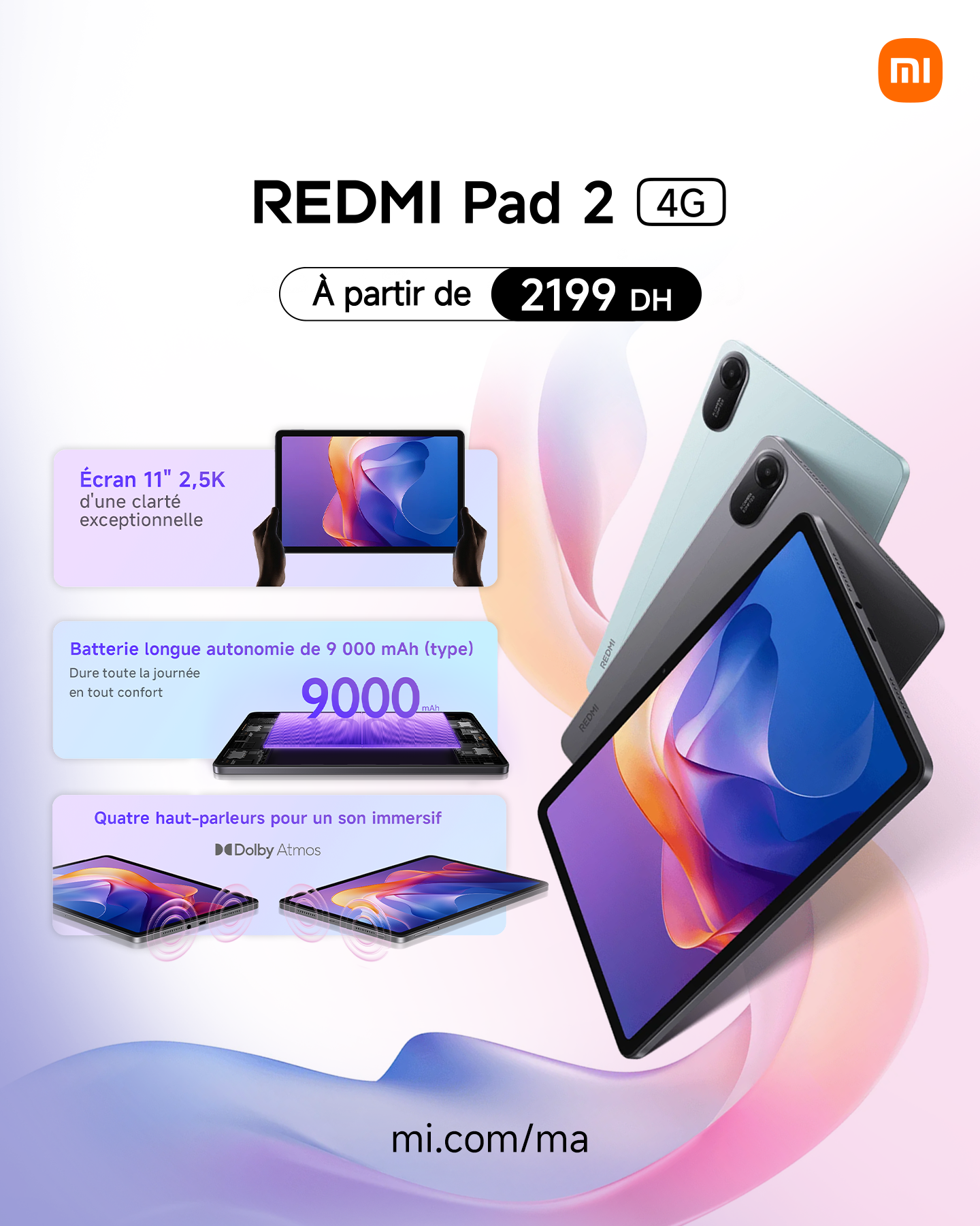 Xiaomi Morocco Facebook ad: Redmi Pad 2 4G