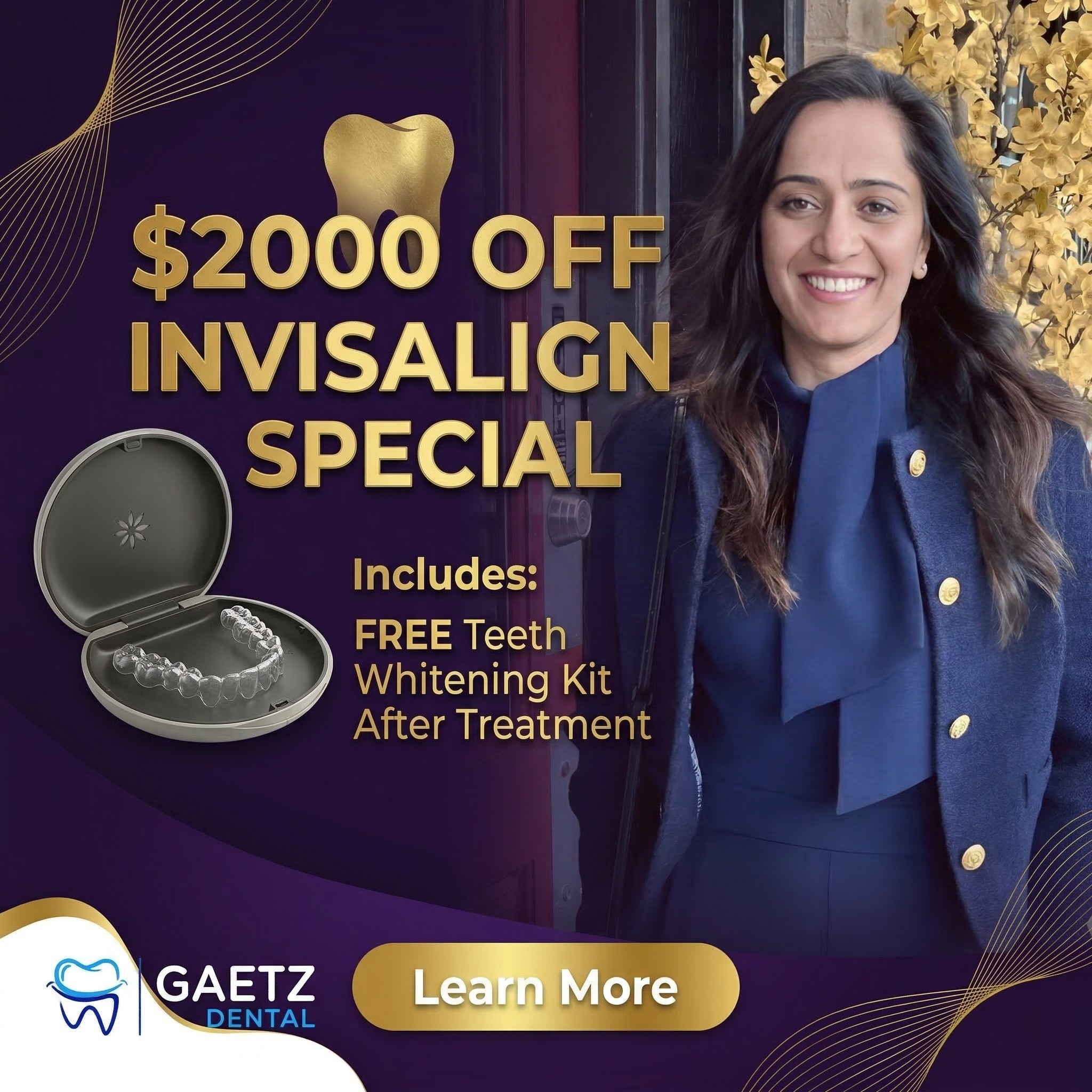 Gaetz Dental Facebook ad: Hello, Red Deer! $2000 OFF Invisalign Spring Special is…