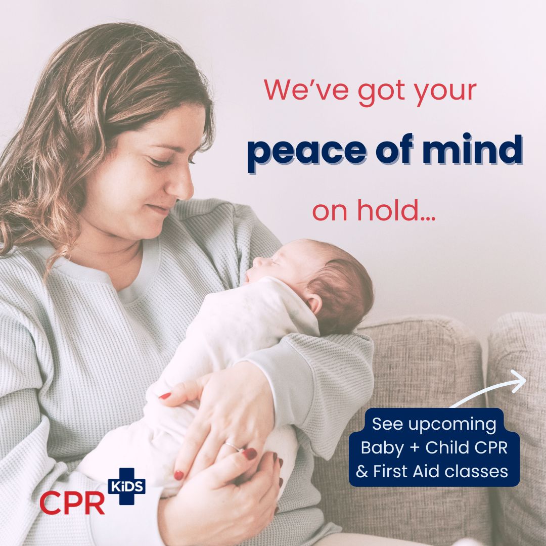 CPR Kids First Aid Facebook ad: We’re paediatric nurses teaching baby and child first…