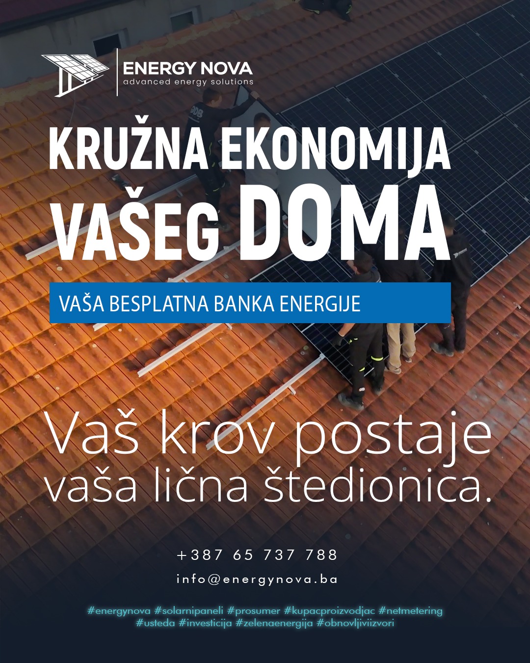 Energy Nova - Solarne elektrane Facebook ad: Šta se dešava sa viškom struje koji ne…