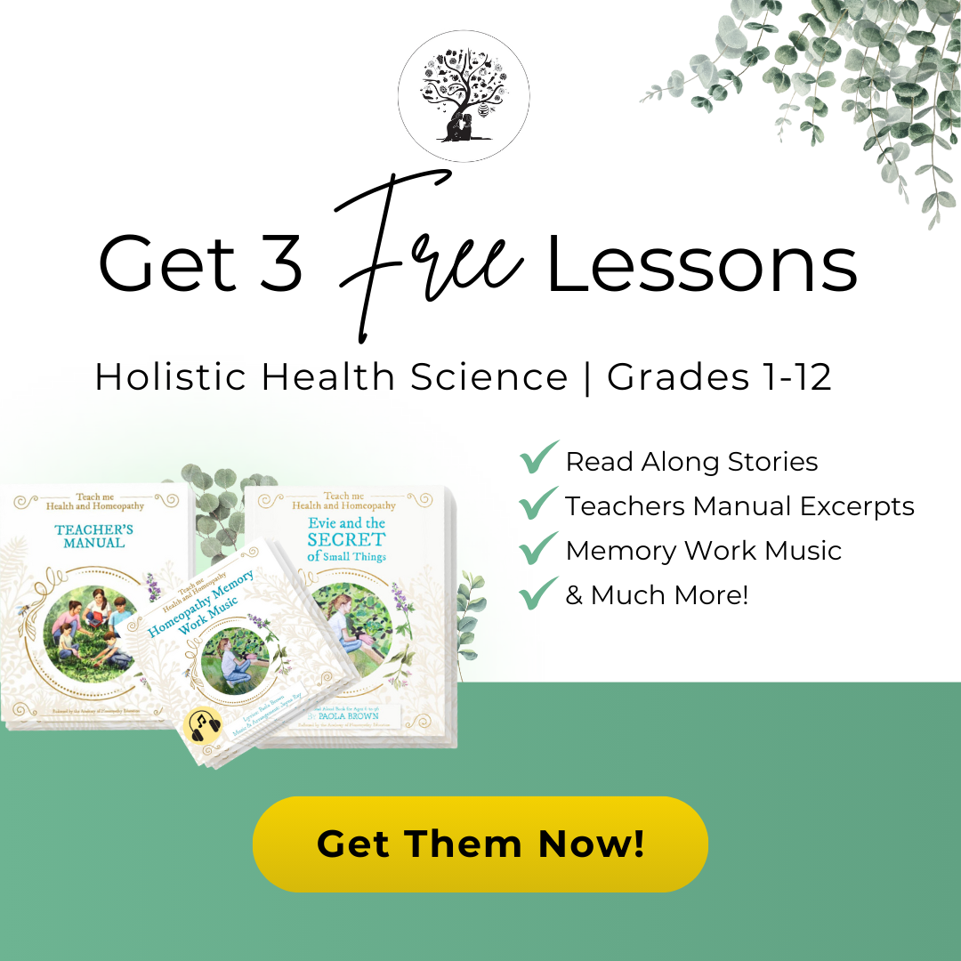 Paola Brown's Homeopathy Facebook ad: World's First Homeopathy Curriculum For Kids