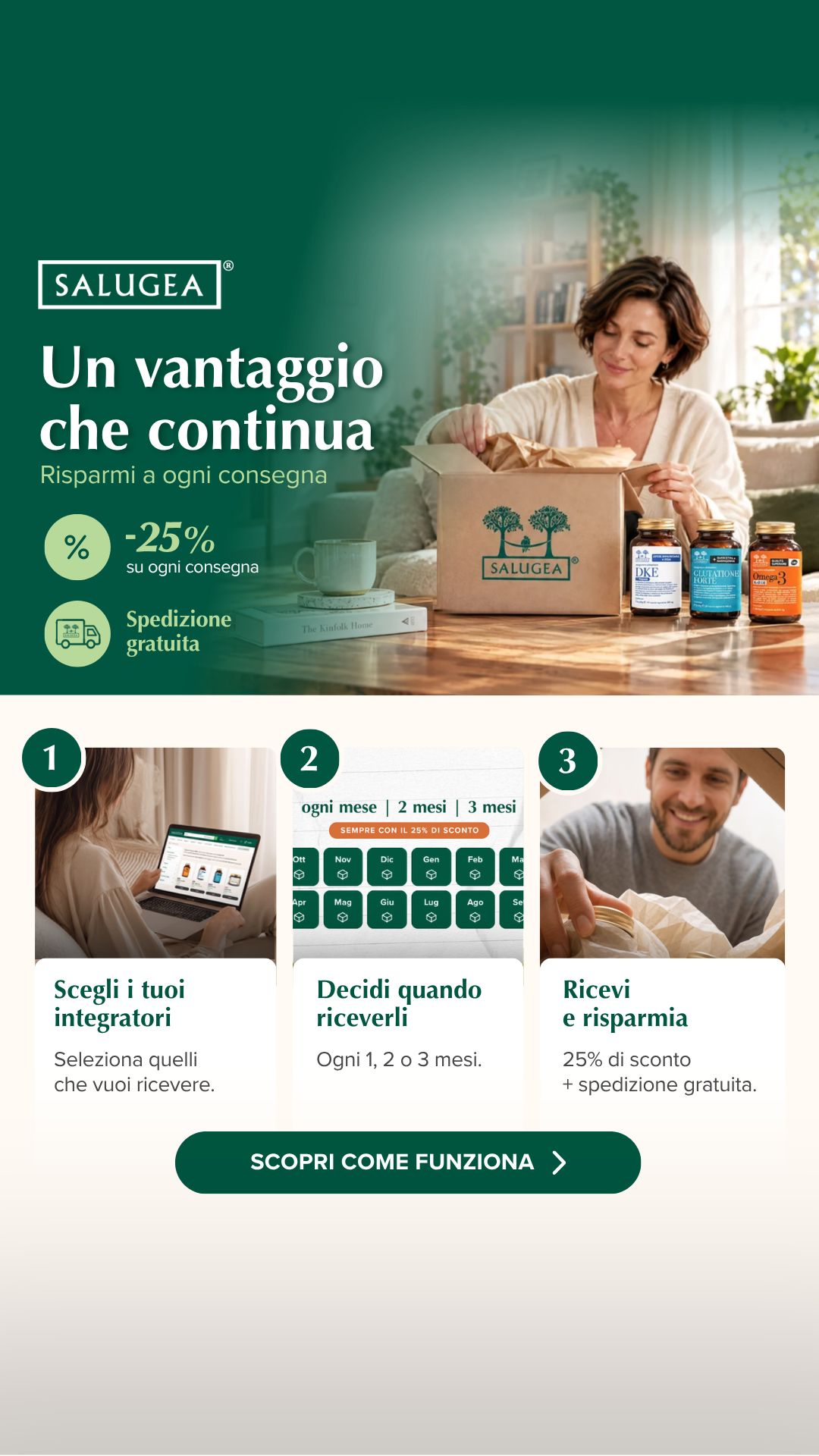 Salugea Facebook ad: La tua routine, con il -25%