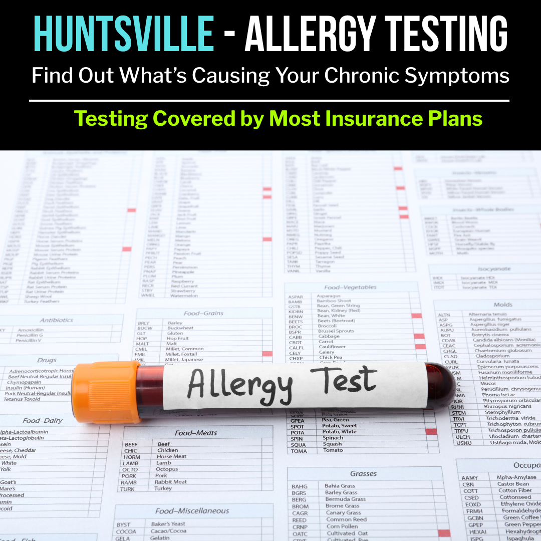 Discovery Medical & Wellness Center Facebook ad: Are Hidden Allergies Wrecking Your Body?