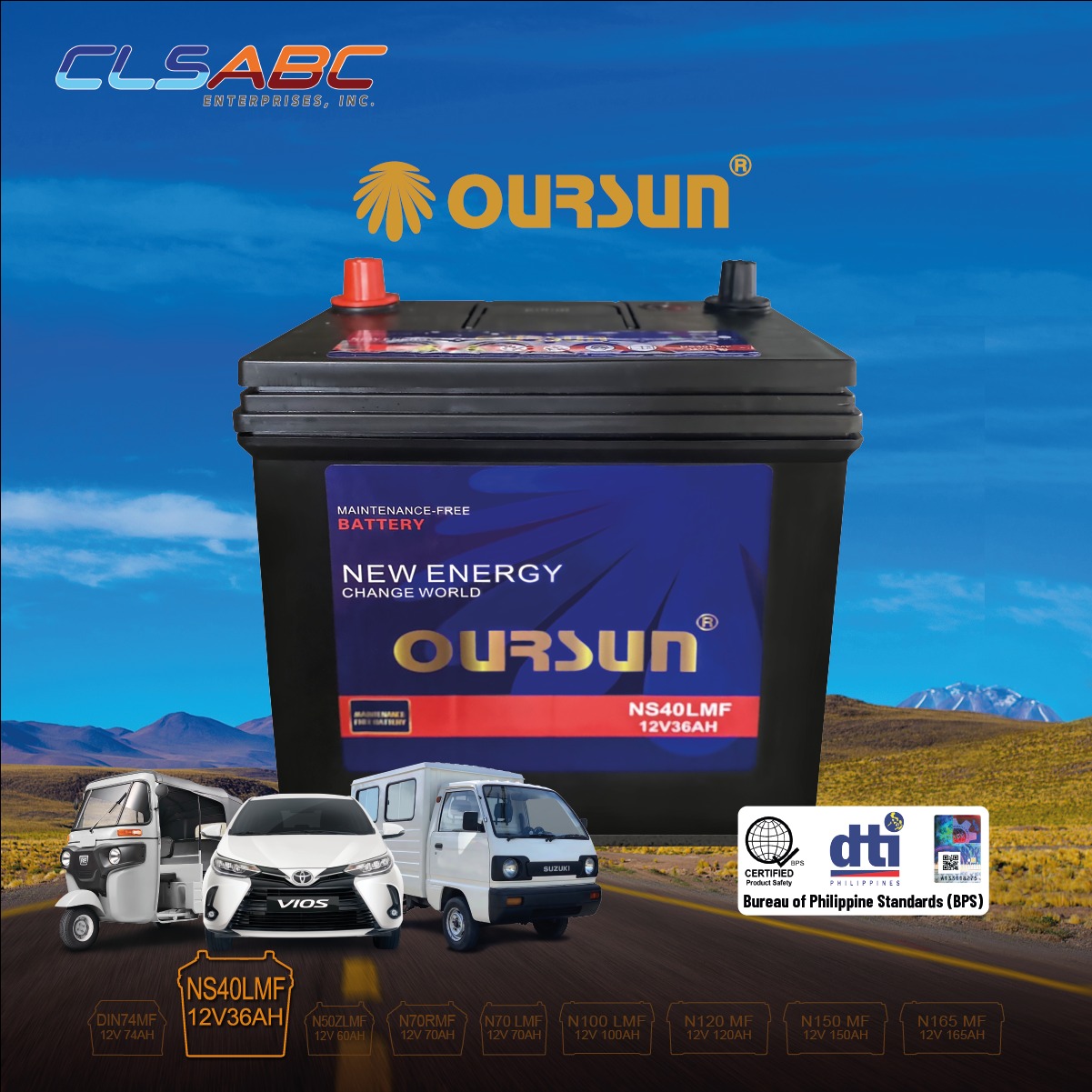 OurSun Batteries Philippines Facebook ad: Reliability is our top priority!