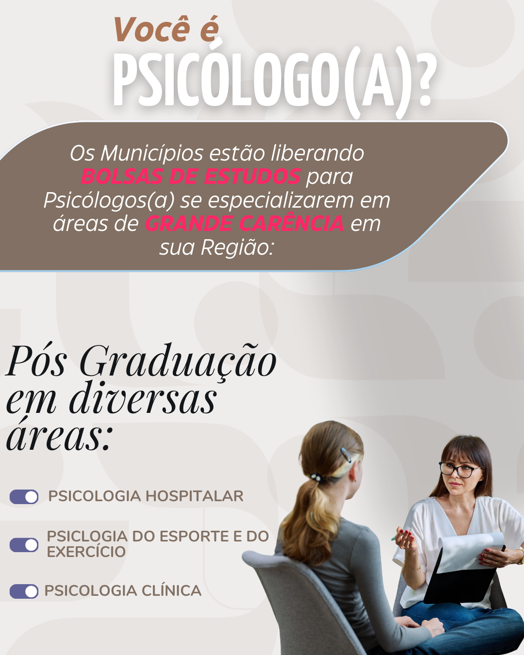 Atualizaçao Profissional Facebook ad: PSICÓLOGO(A), ATENÇÃO! ÚLTIMAS BOLSAS LIBERADAS NA SUA…