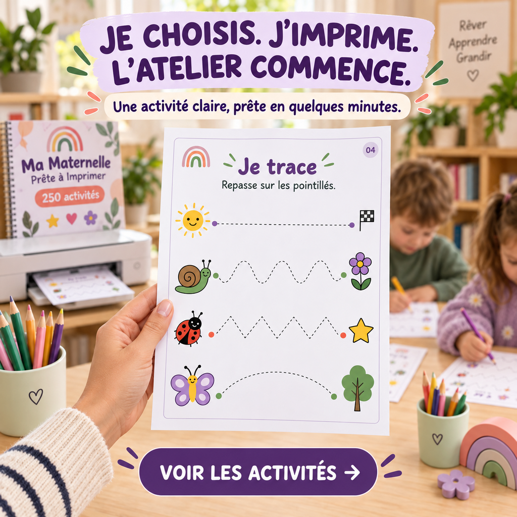 Natallia Prado Facebook ad: Ma Maternelle Prête à Imprimer, activités à imprimer