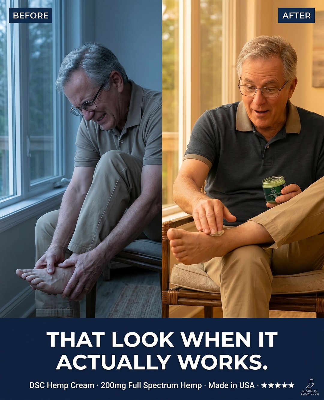 Diabetic Sock Club Facebook ad