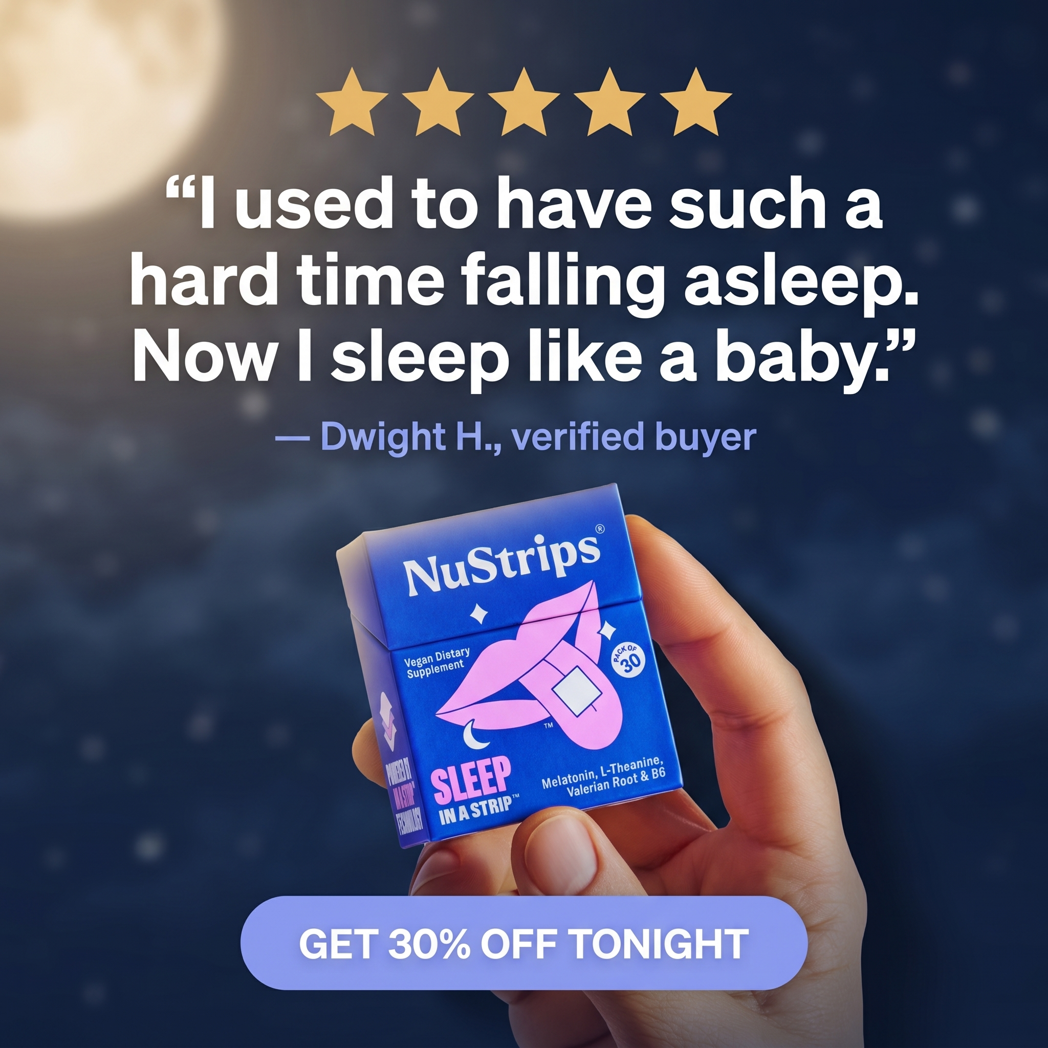 NuStrips Facebook ad