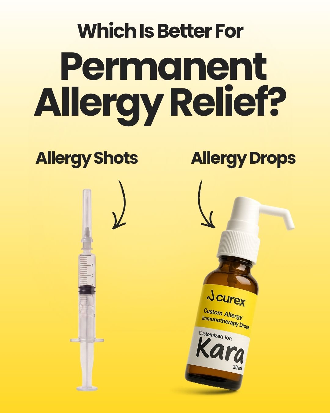 Curex Allergy Facebook ad