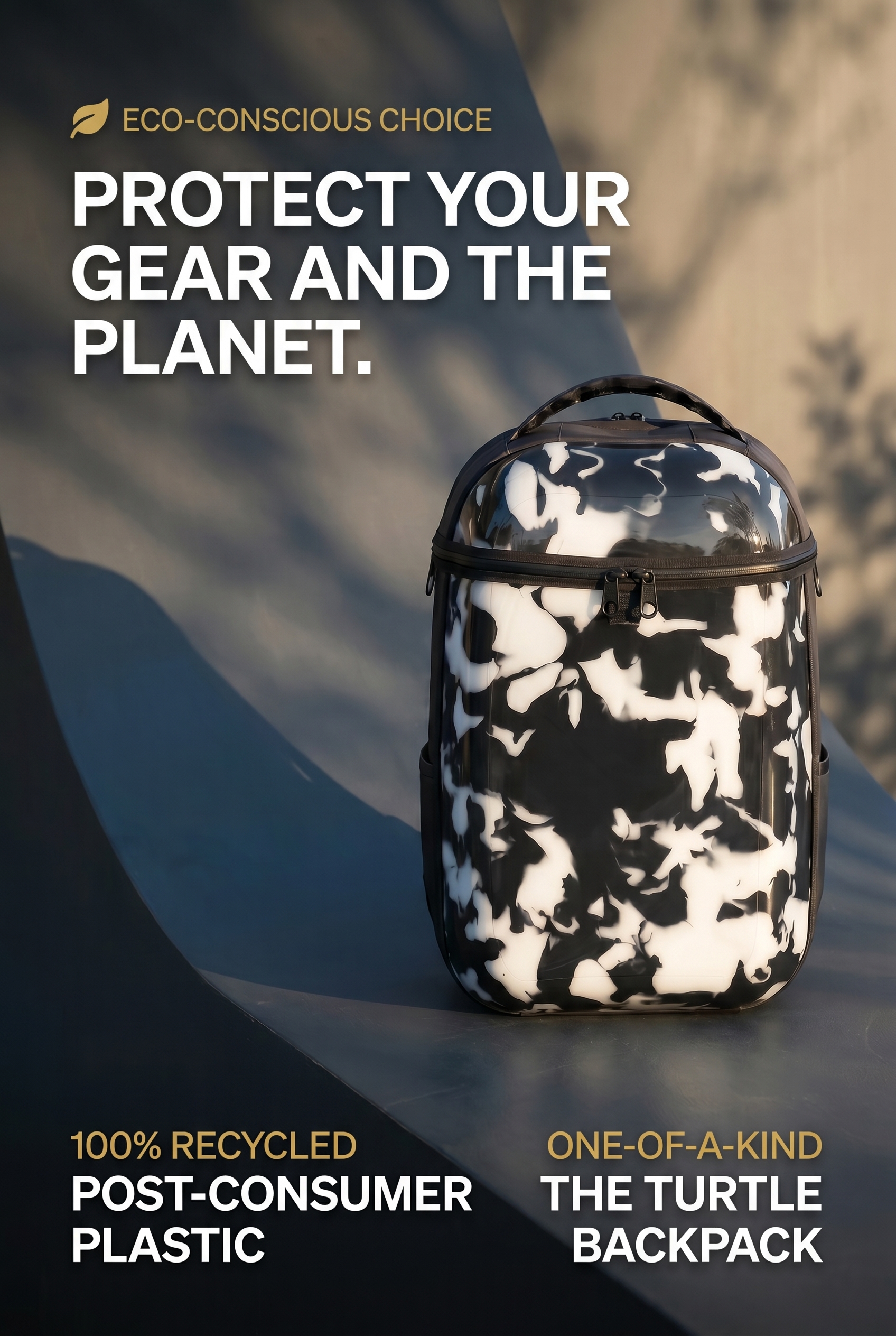 Tierra Mission Facebook ad: The Most Durable Backpack Created from Recycled Plastic
