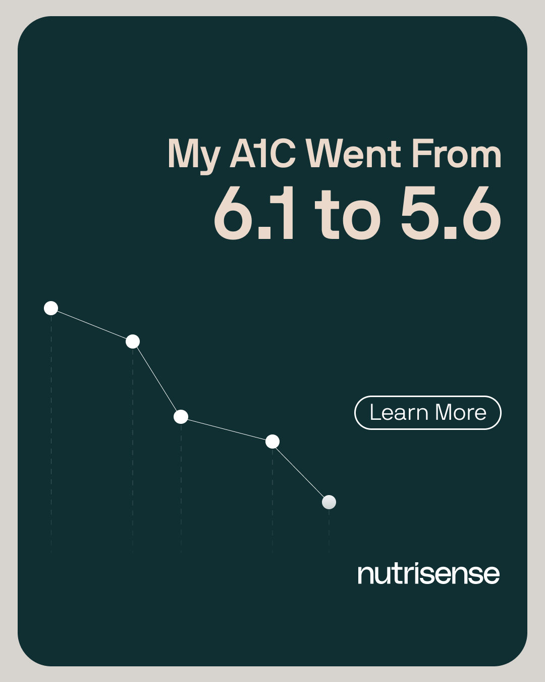 Nutrisense Facebook ad