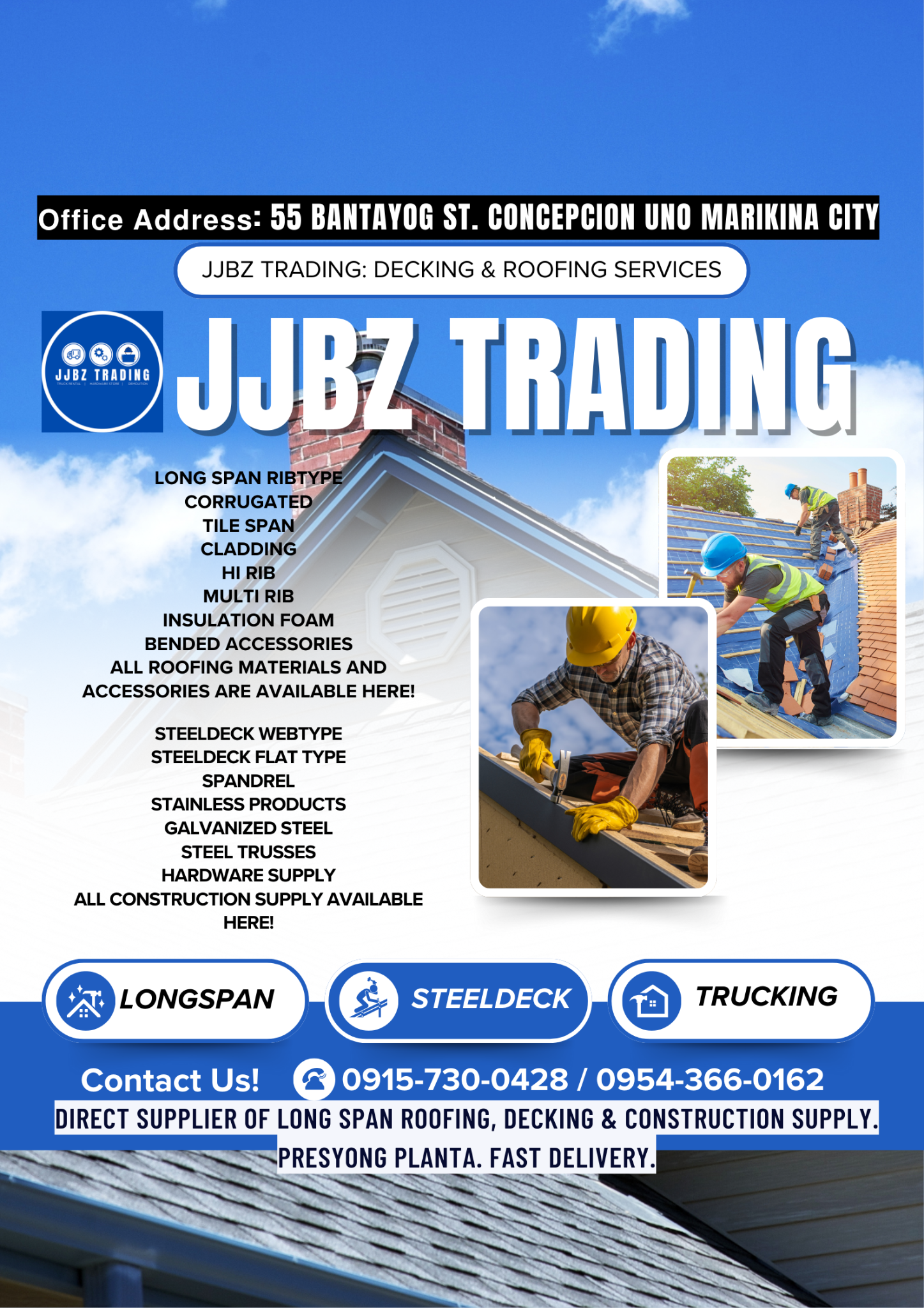 JJBZ Trading - Decking & Roofing Services Facebook ad