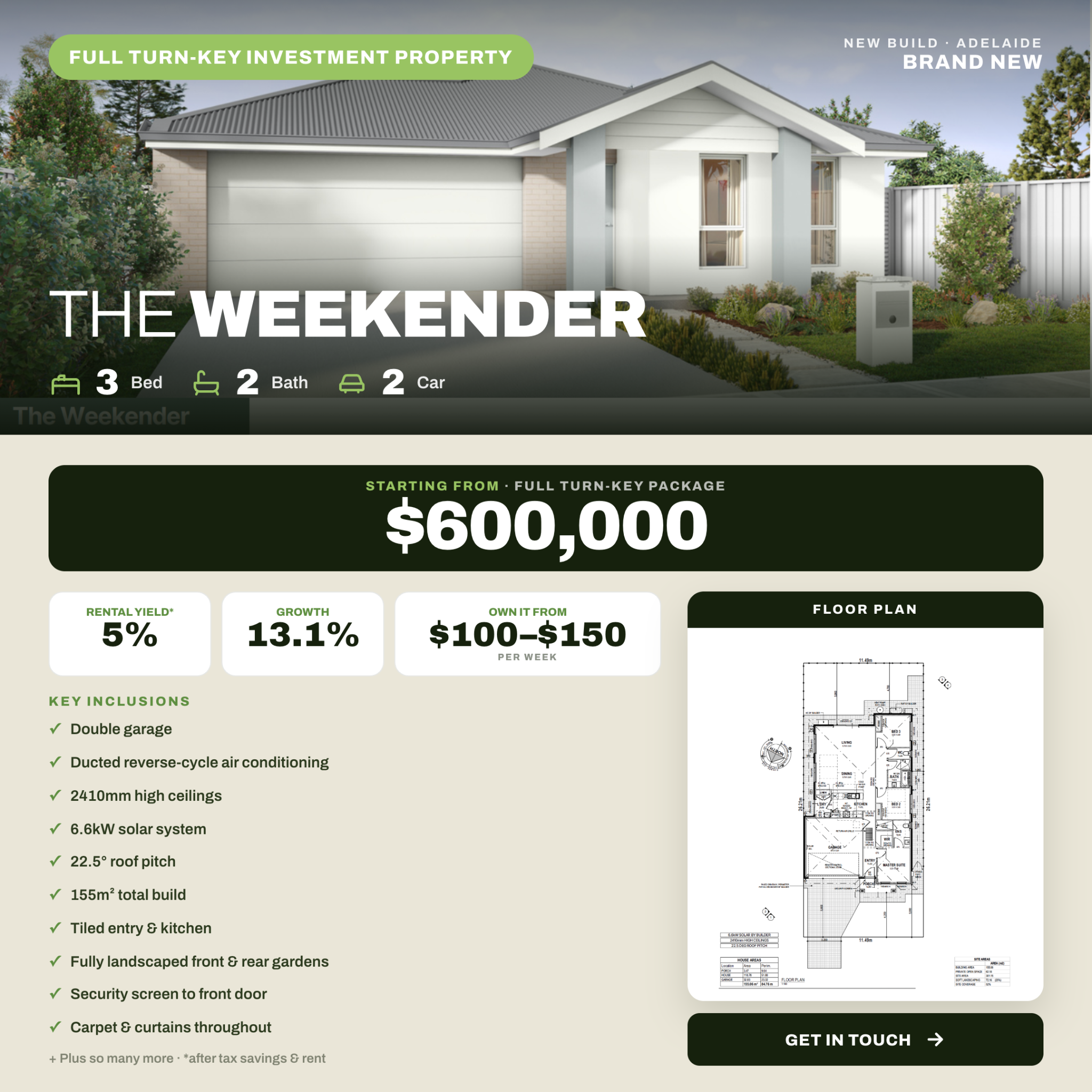 Property Asset Planning Facebook ad: High-Yield Adelaide Investment Properties