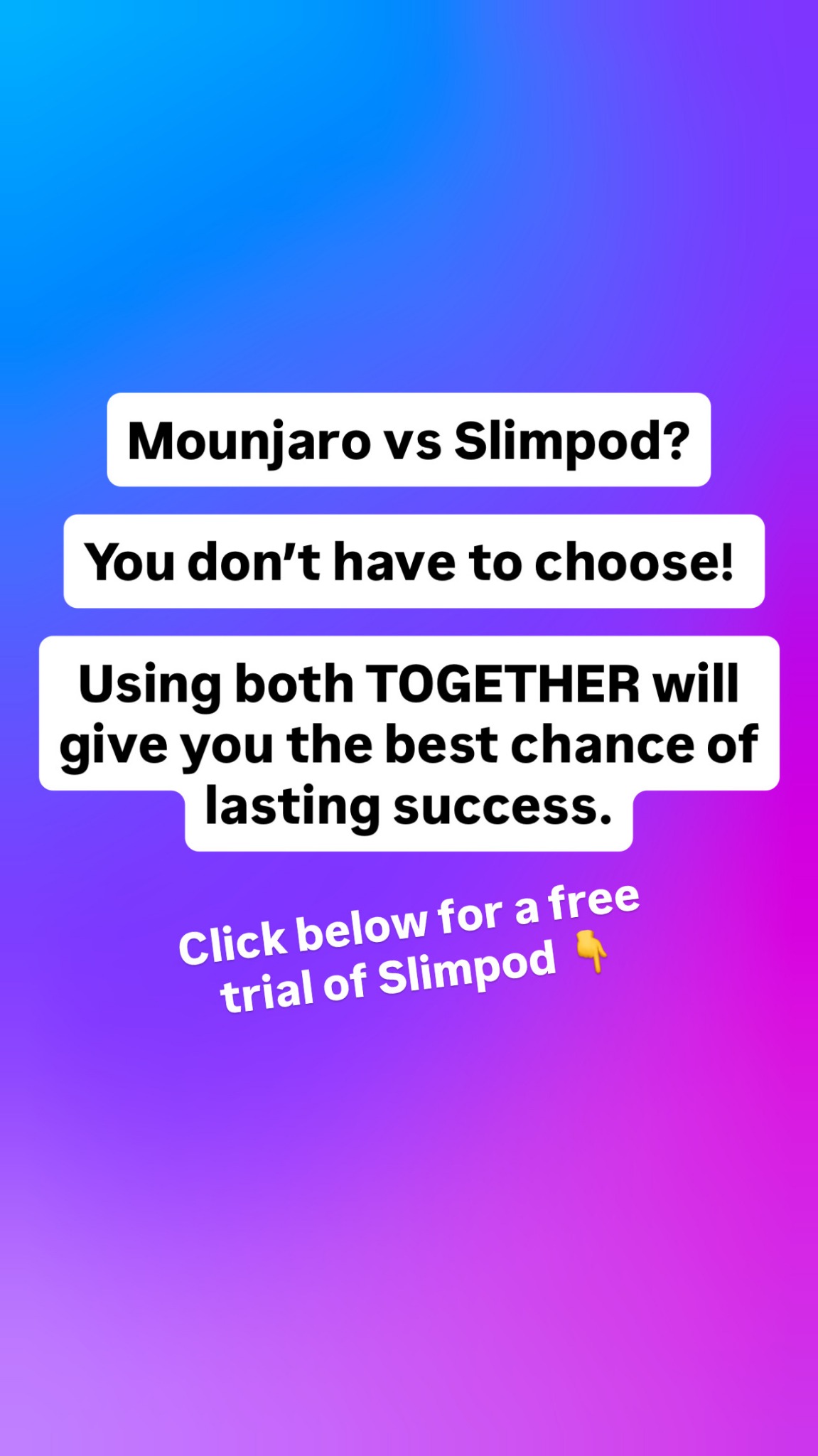 Slimpod weight loss by Thinking Slimmer Facebook ad