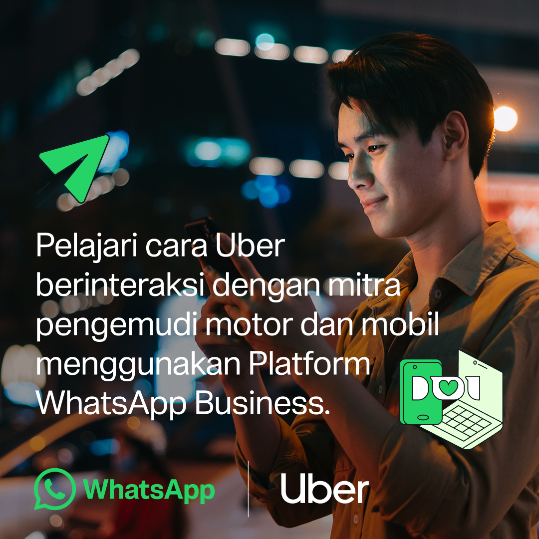 WhatsApp for Business Facebook ad: Cara Uber menggunakan WhatsApp
