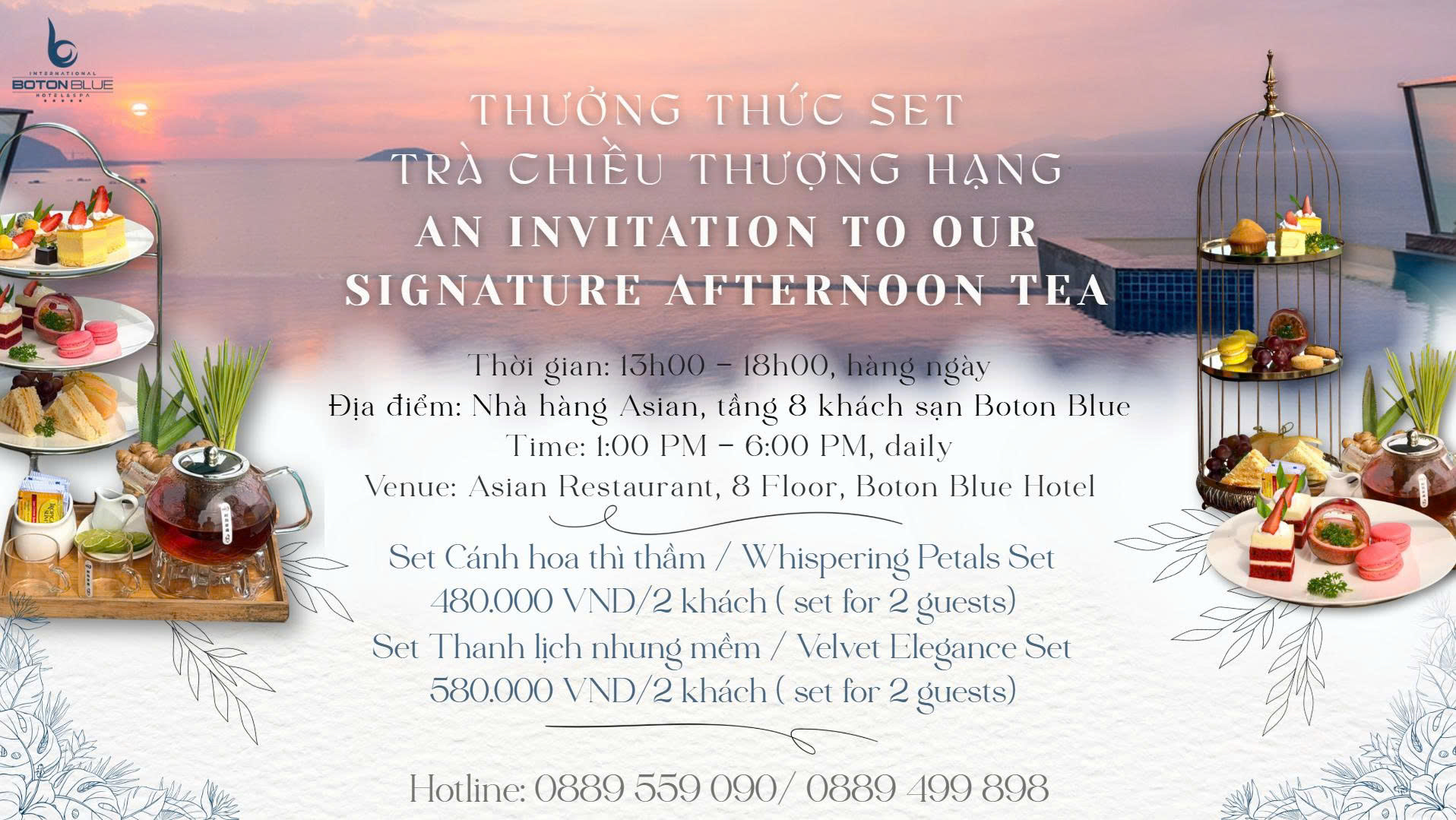 Boton Blue Hotel & Spa Facebook ad: 𝐓𝐇𝐔̛𝐎̛̉𝐍𝐆 𝐓𝐇𝐔̛́𝐂 𝐒𝐄𝐓 𝐓𝐑𝐀̀ 𝐂𝐇𝐈𝐄̂̀𝐔…