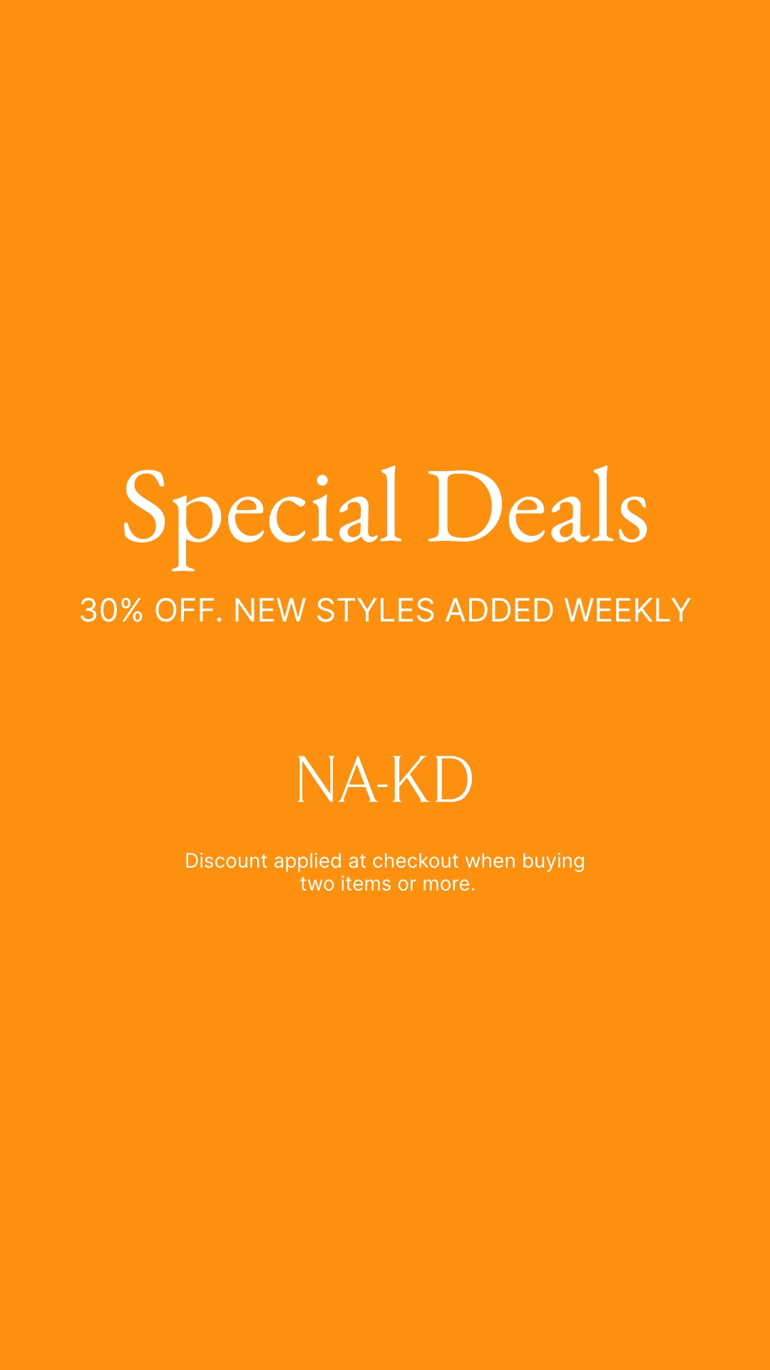 NA-KD.com Facebook ad