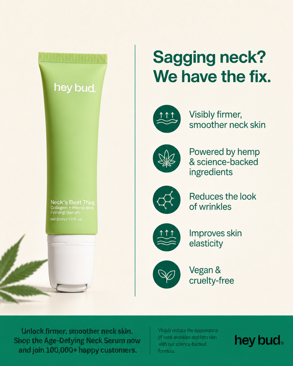 Hey Bud Skincare Facebook ad