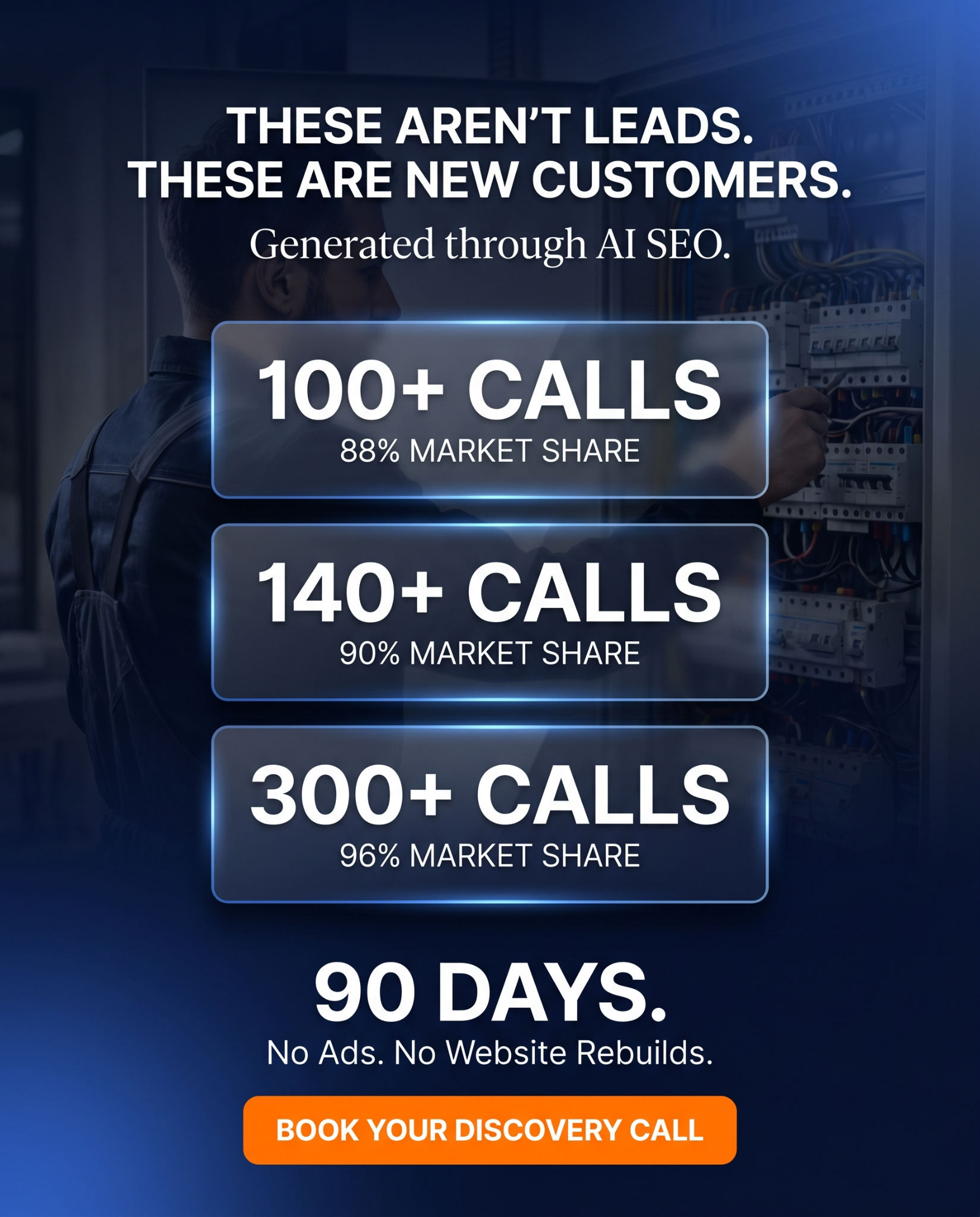 VerityConnect AI Facebook ad: Get Every Electrical Lead Booked Instantly
