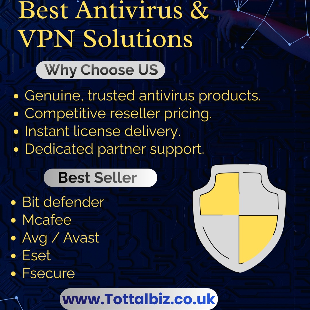 Totalbiz UK Facebook ad: BEST ANTIVIRUS & VPN SOLUTIONS