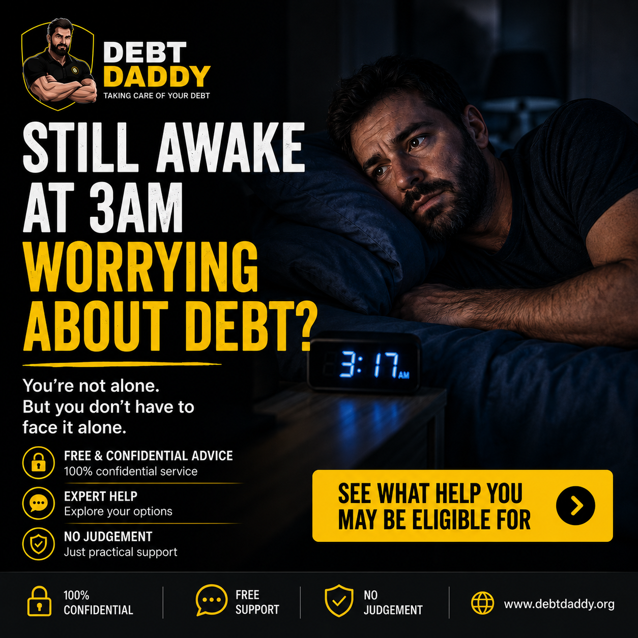 Debt Daddy Facebook ad