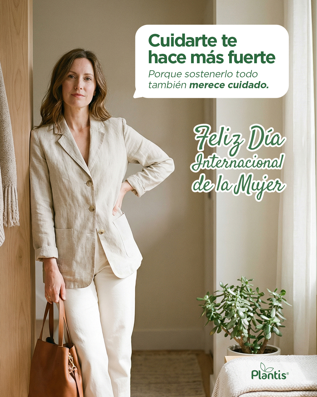 Plantis Facebook ad: Antes de salir de casa, hay un instante…