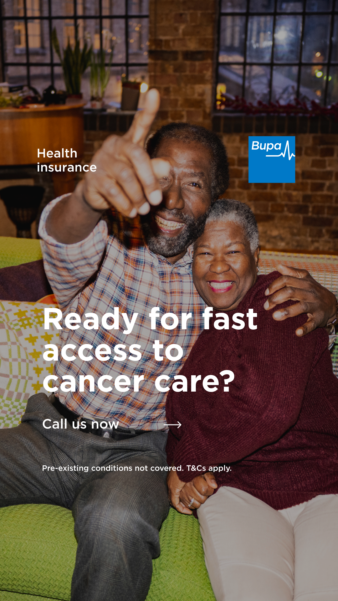 Bupa UK Facebook ad