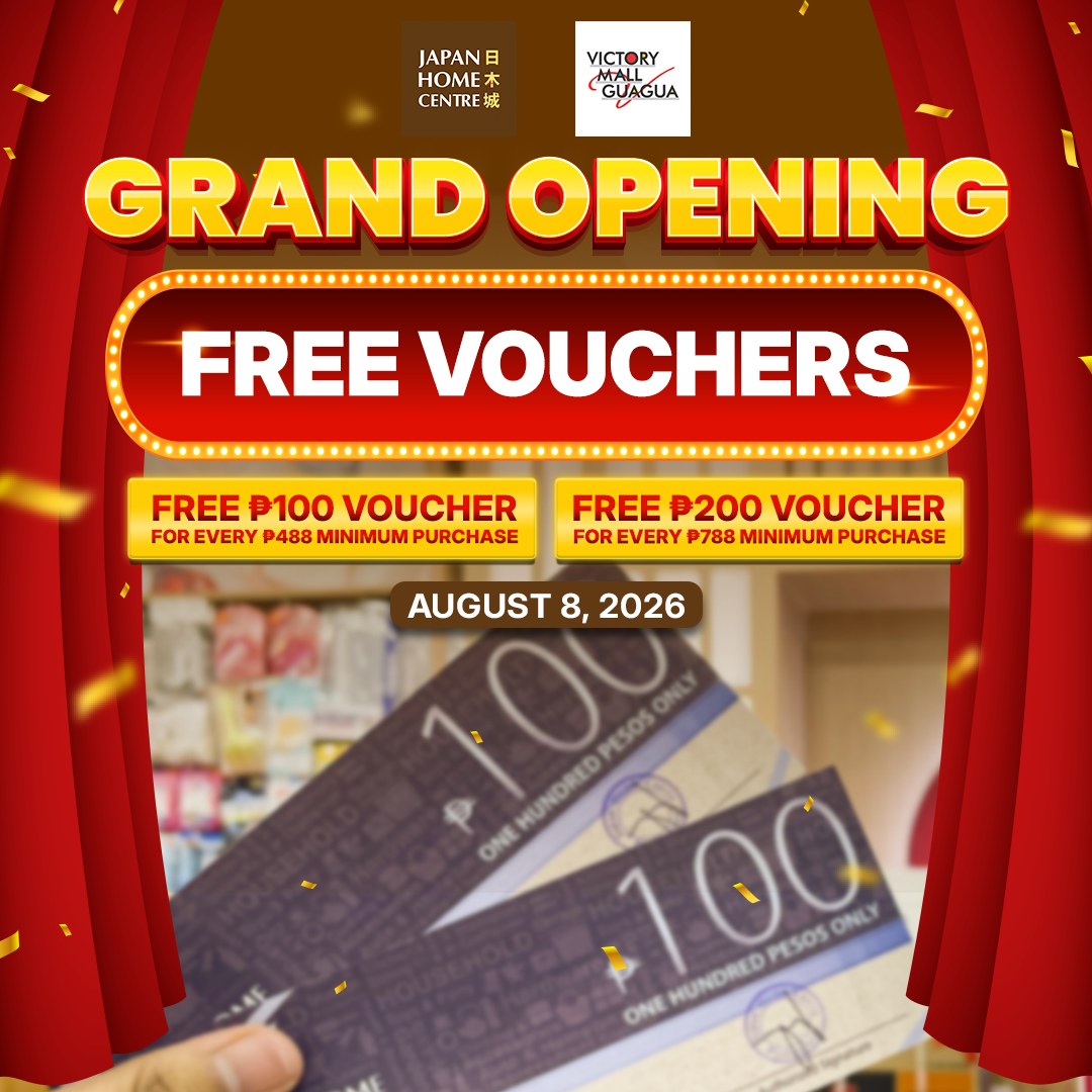 Japan Home Centre Facebook ad: FREE Japan Home Centre Vouchers with Your Purchase!