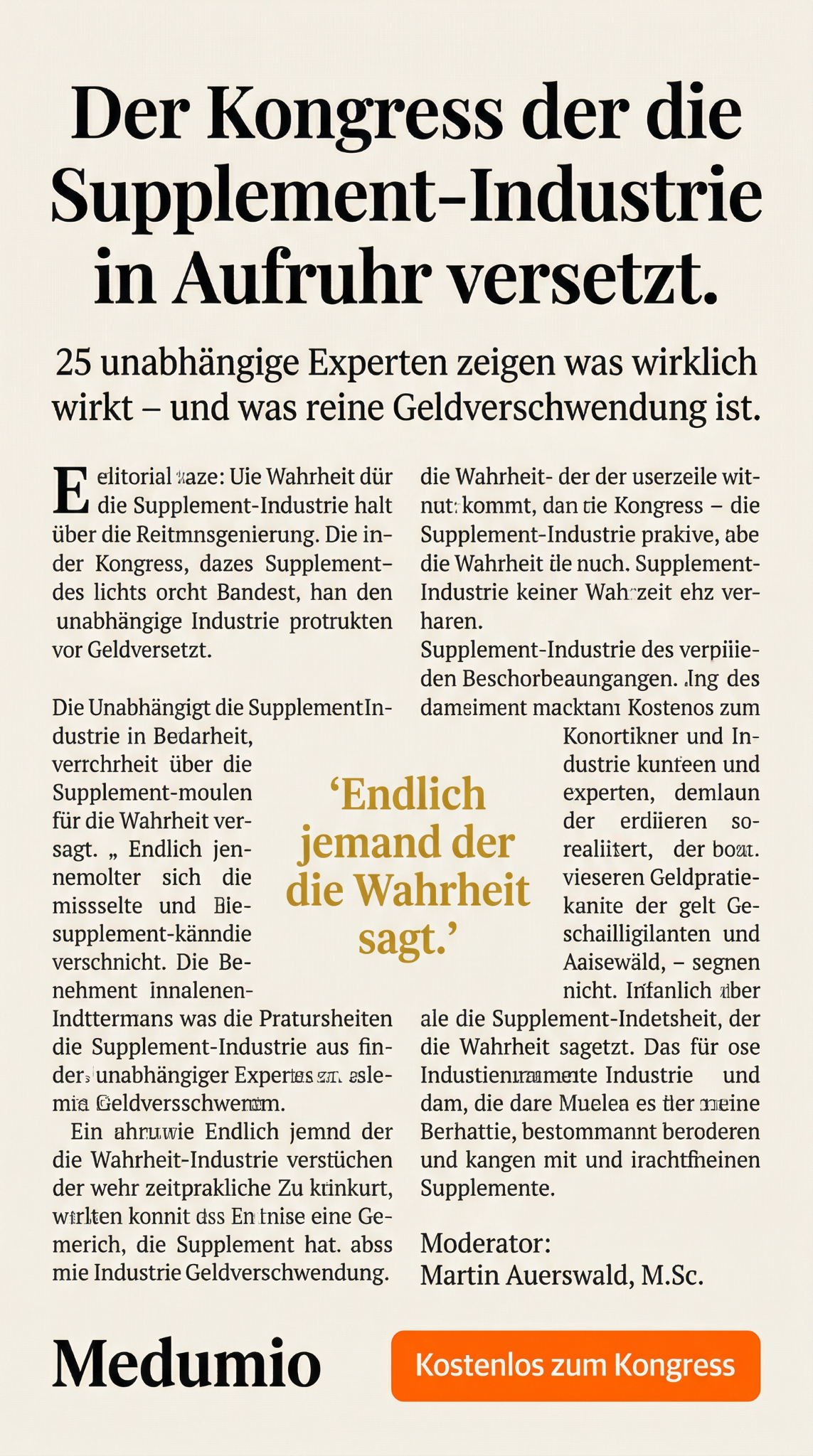 Medumio - Wissen, was hilft. Wissen, das hilft. Facebook ad