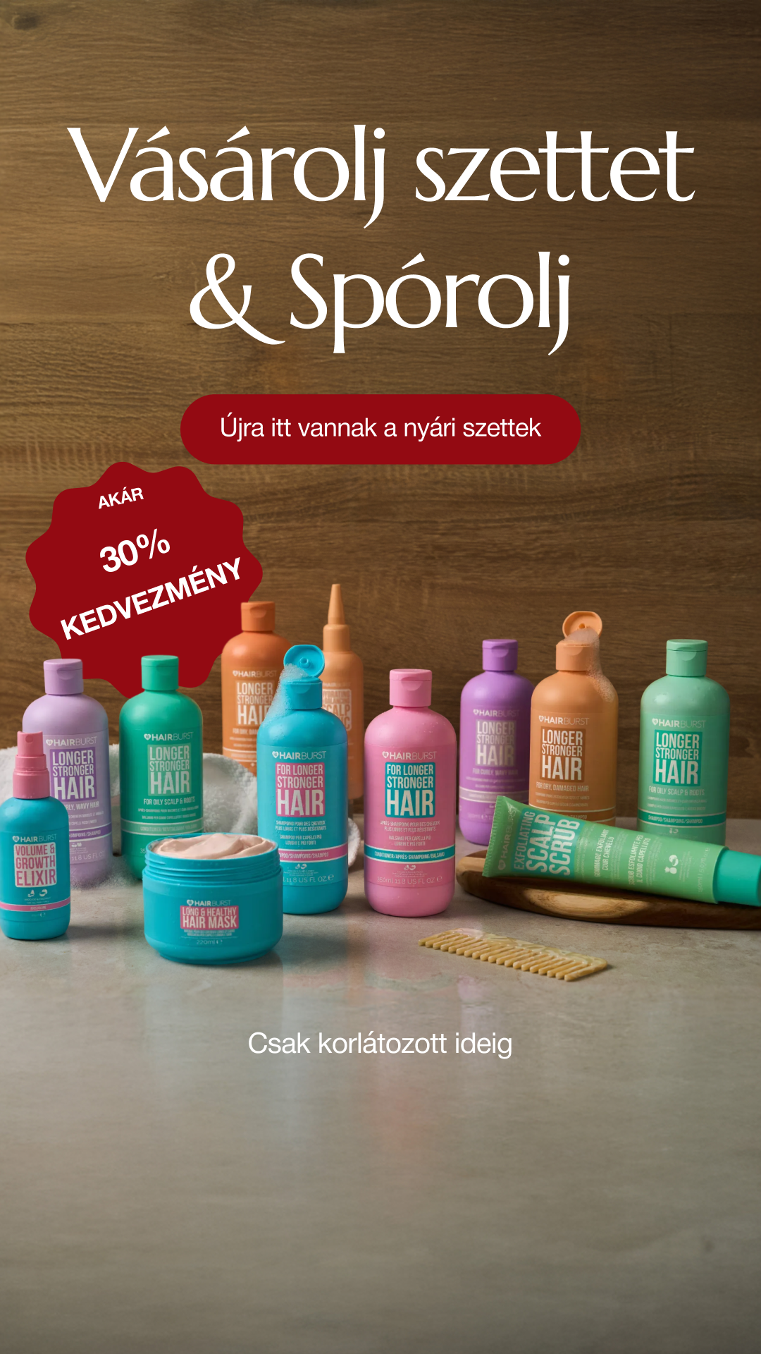 Hairburst Hungary Facebook ad