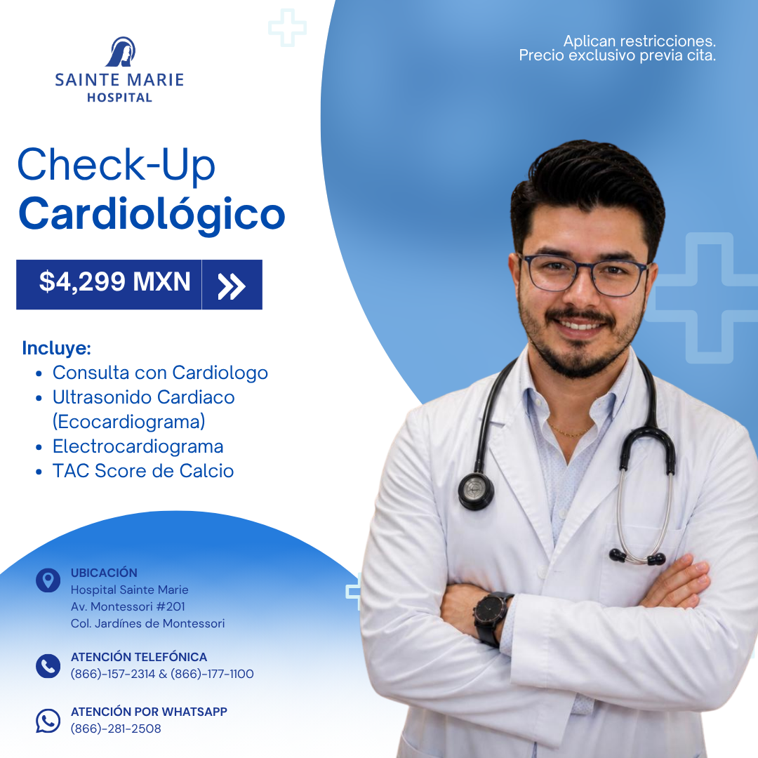 Hospital Sainte Marie Facebook ad: Agenda hoy. Tu corazón no puede esperar.