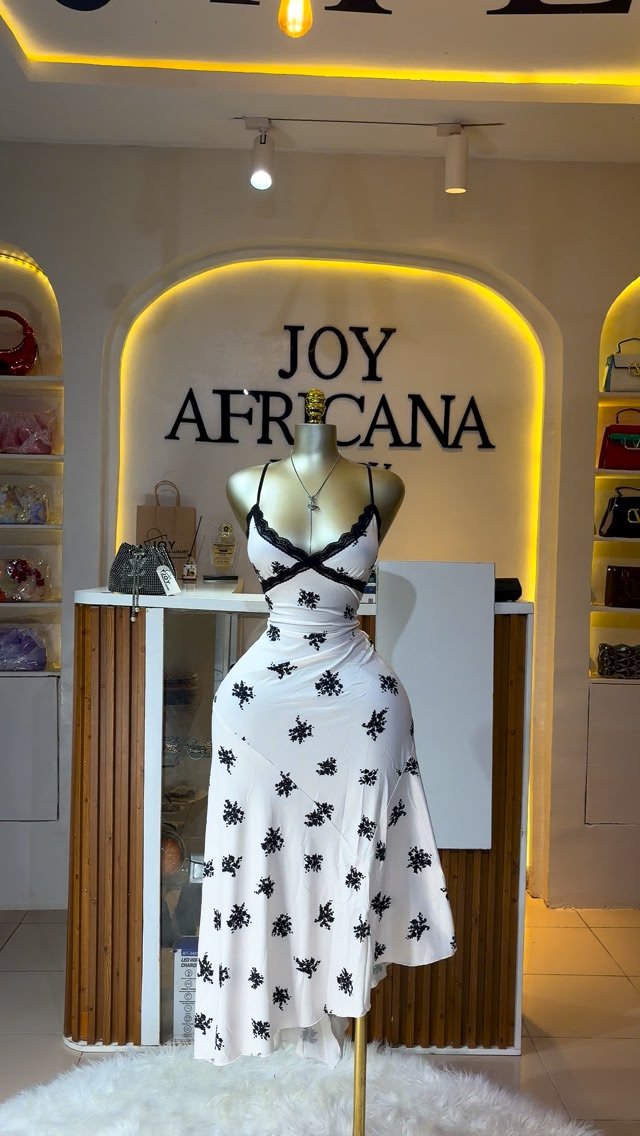 Joy Africana Luxury Facebook ad: Stylish sexy lace v-neck dress