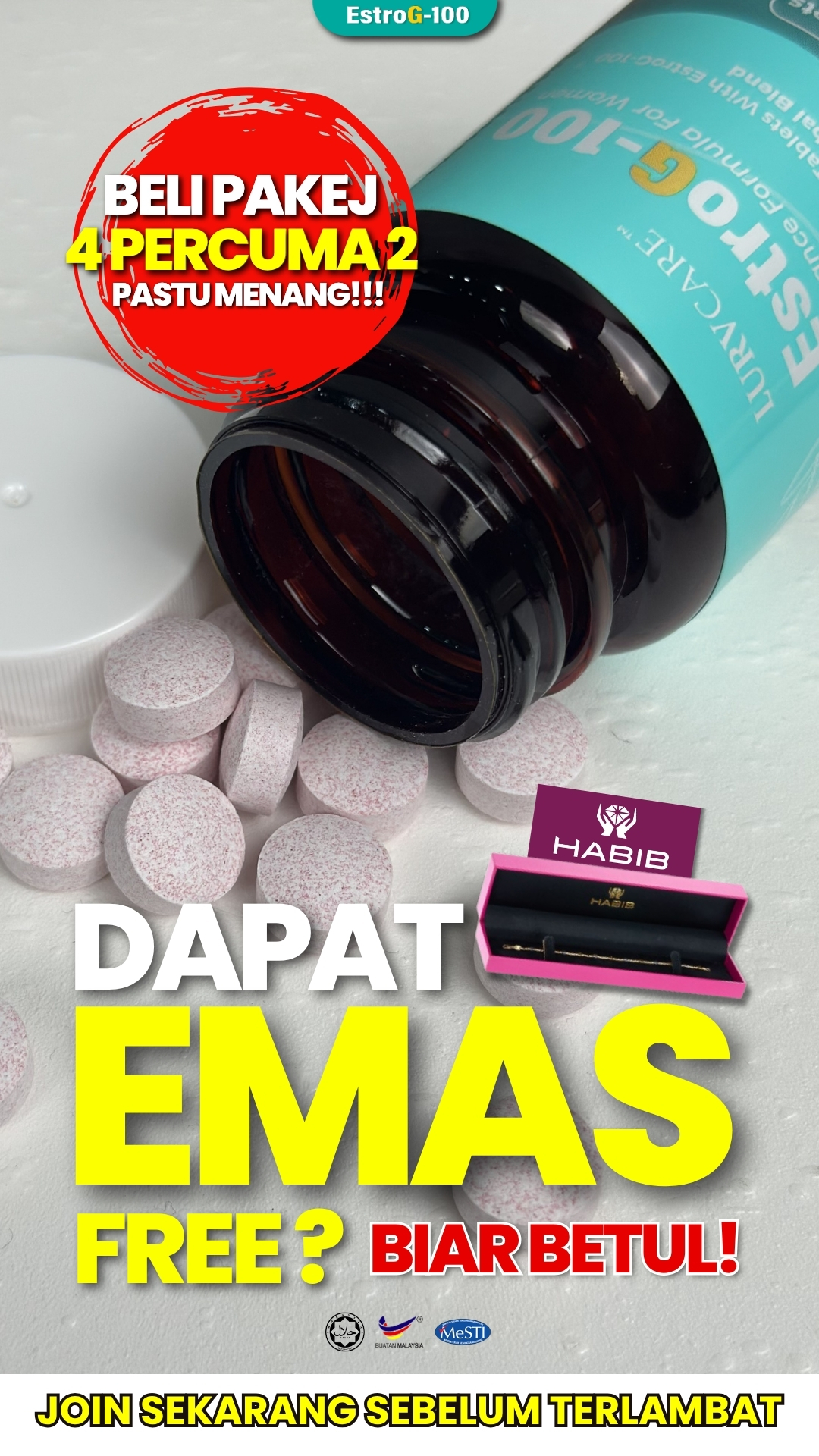 EstroG-100 - Rahsia Wanita Menopause Facebook ad