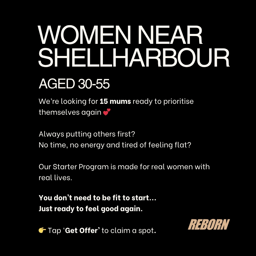 Reborn Shellharbour Facebook ad: MUM FOUNDATIONS PROGRAM (10 spots left)