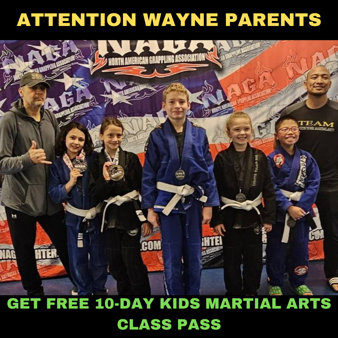 WHITE TIGER MARTIAL ARTS Facebook ad: Want a FREE 10-Day, Kids Martial Arts Class Pass?