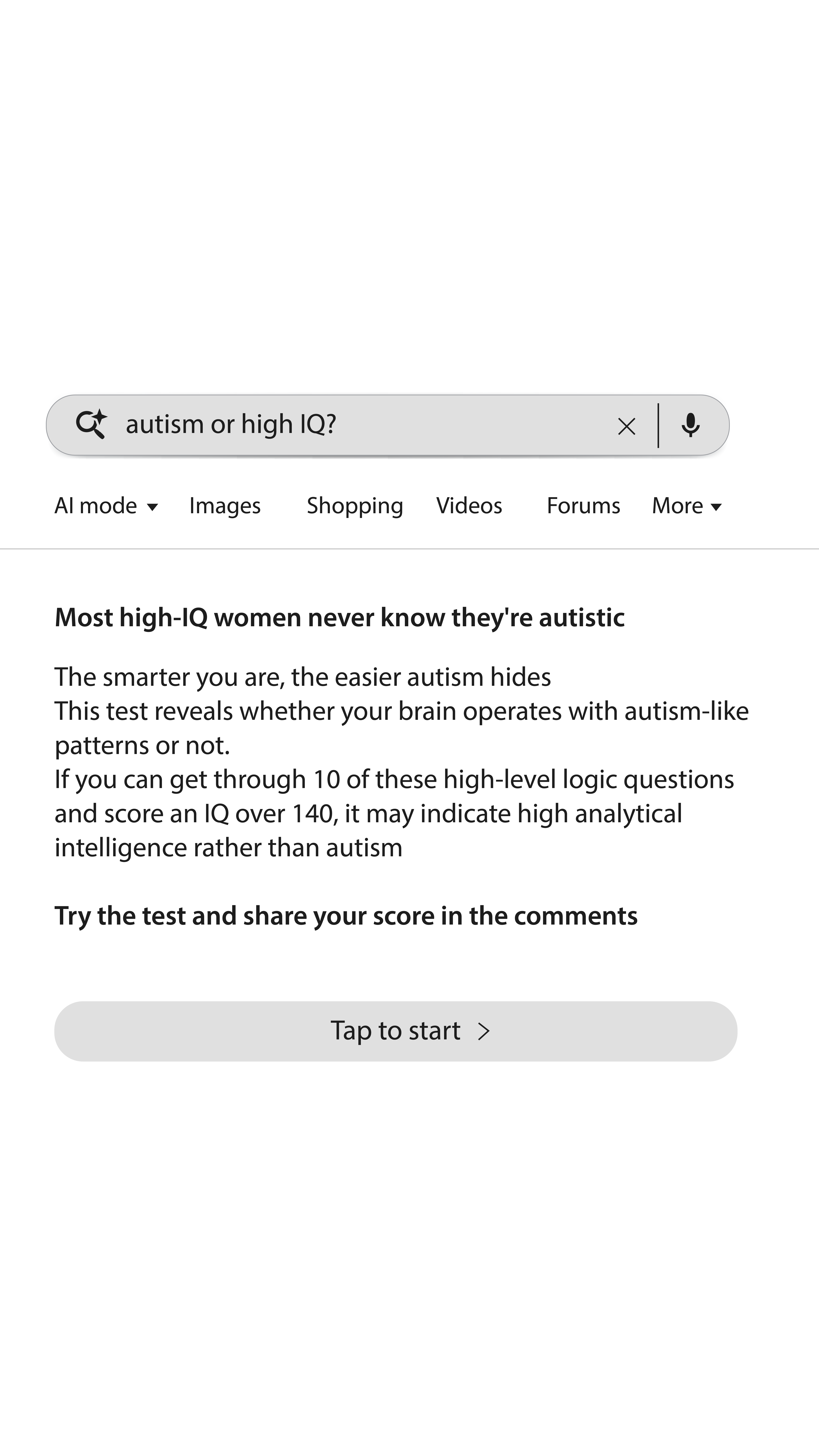 Brain Health Check Facebook ad