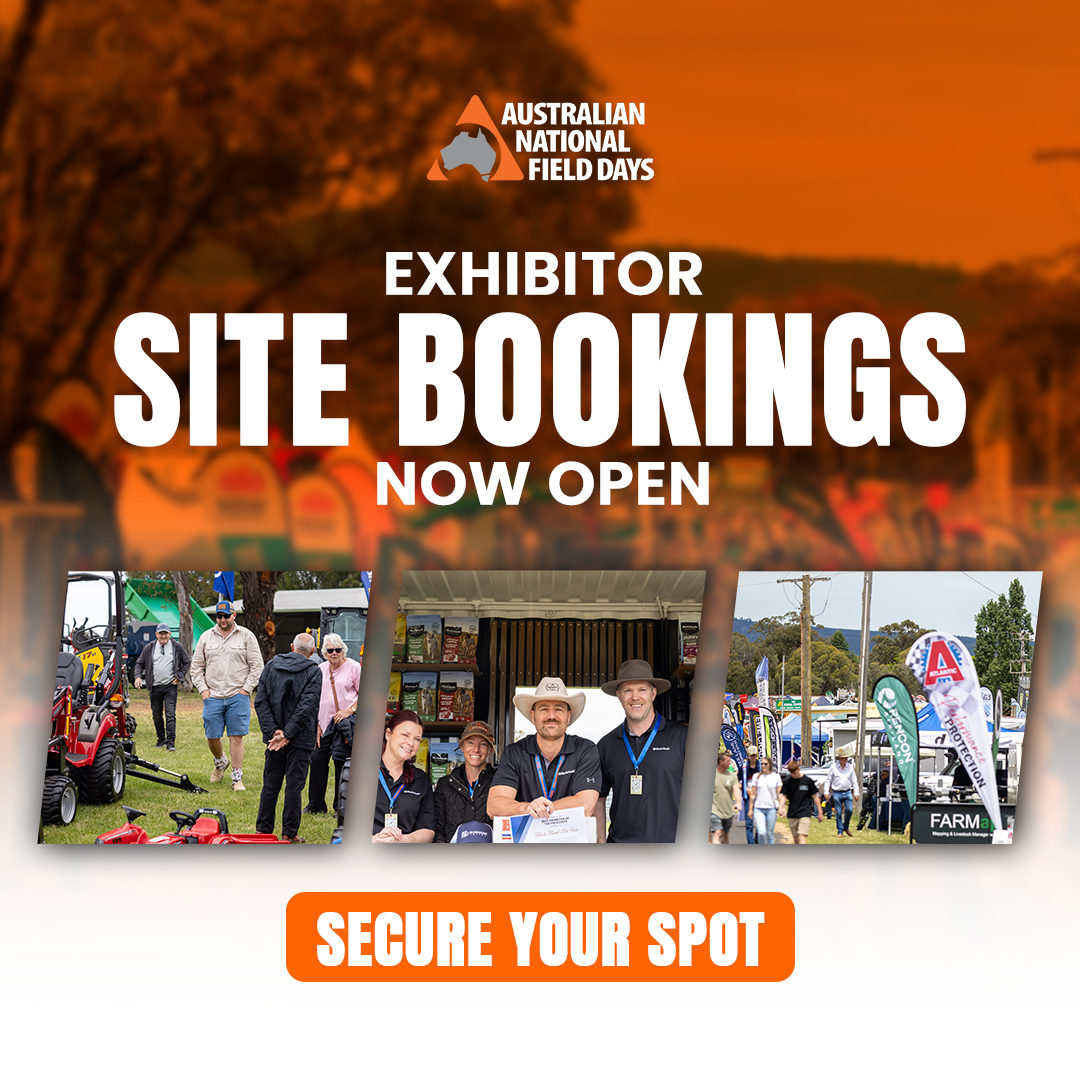 Australian National Field Days Facebook ad: Be an exhibitor