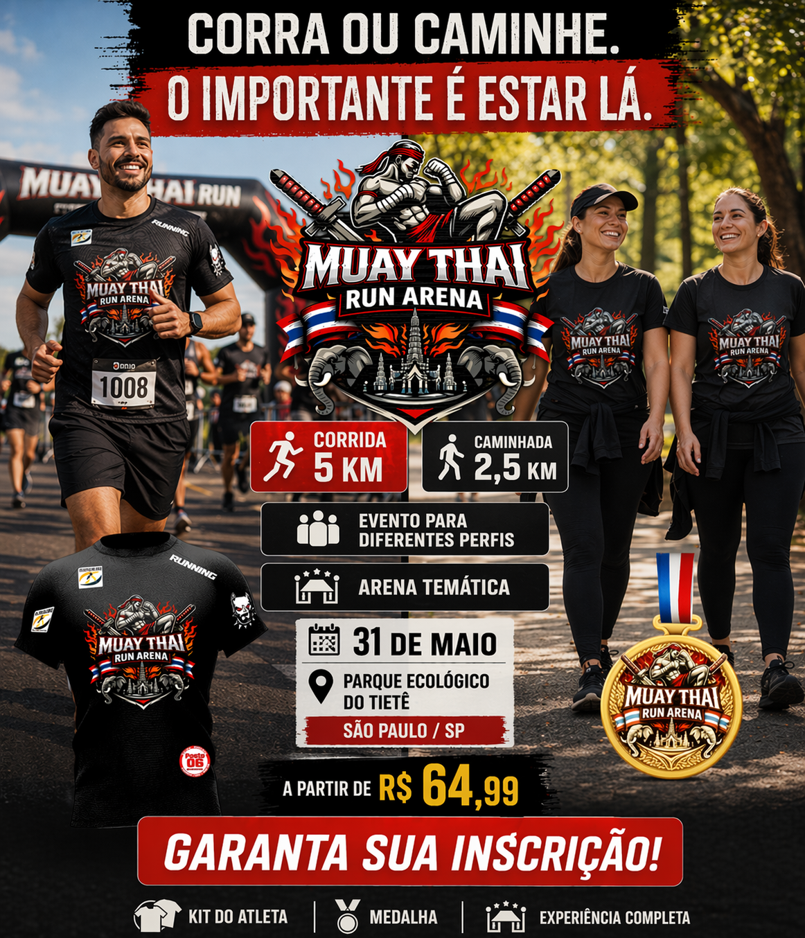 Eventia Facebook ad: Não é só corrida. É experiência.