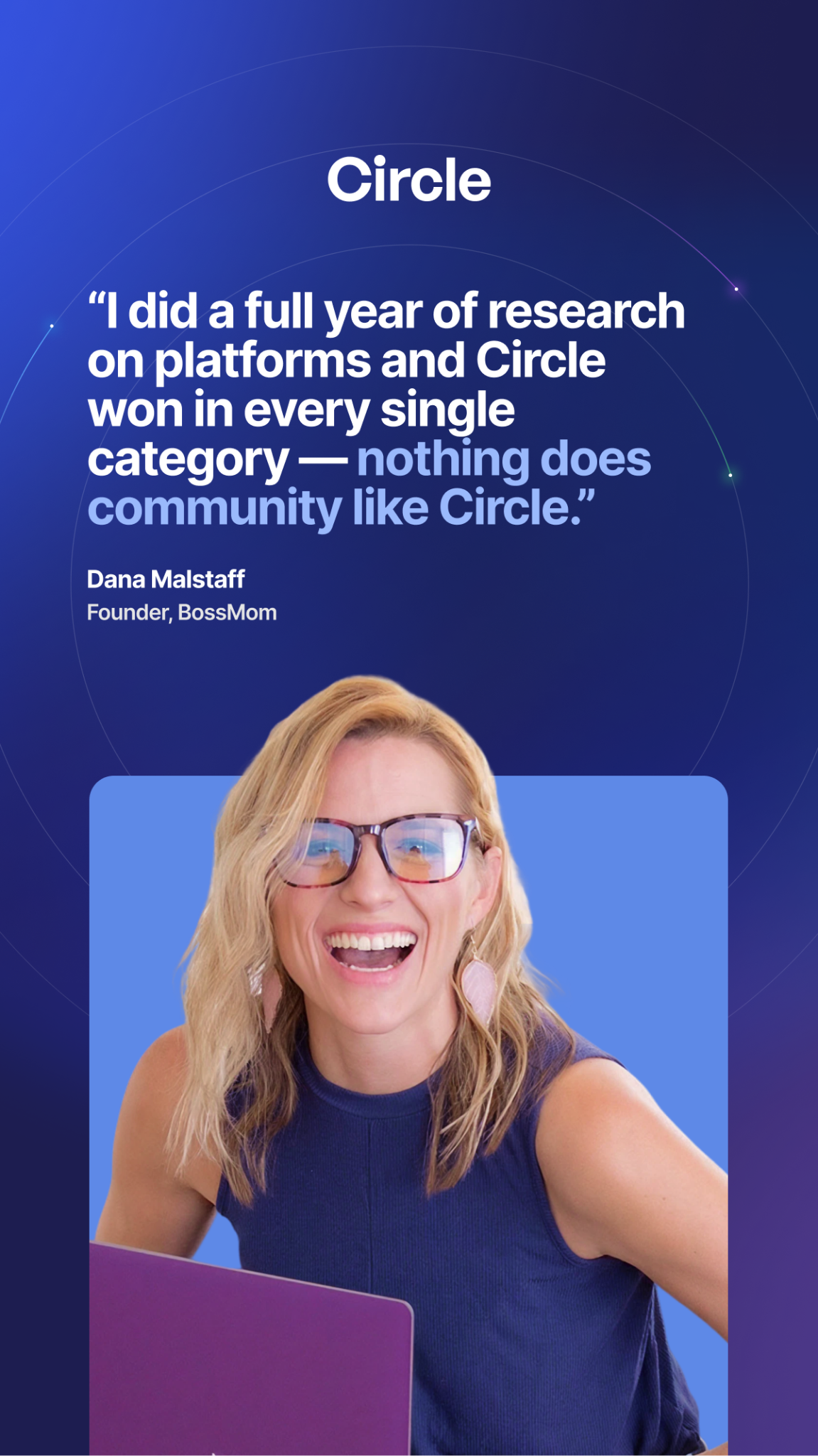 Circle Facebook ad from Jul 14, 2026